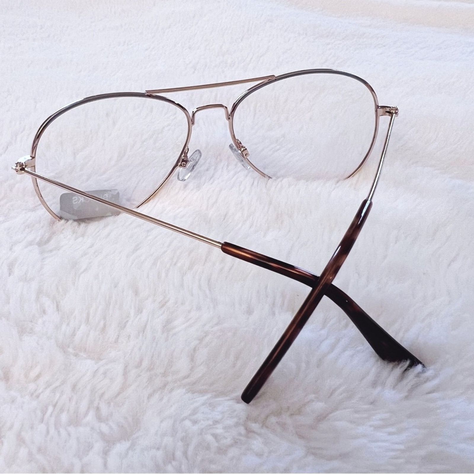 Other Nolan Gold Blue Light Glasses Size ONE SIZE - 10 Thumbnail