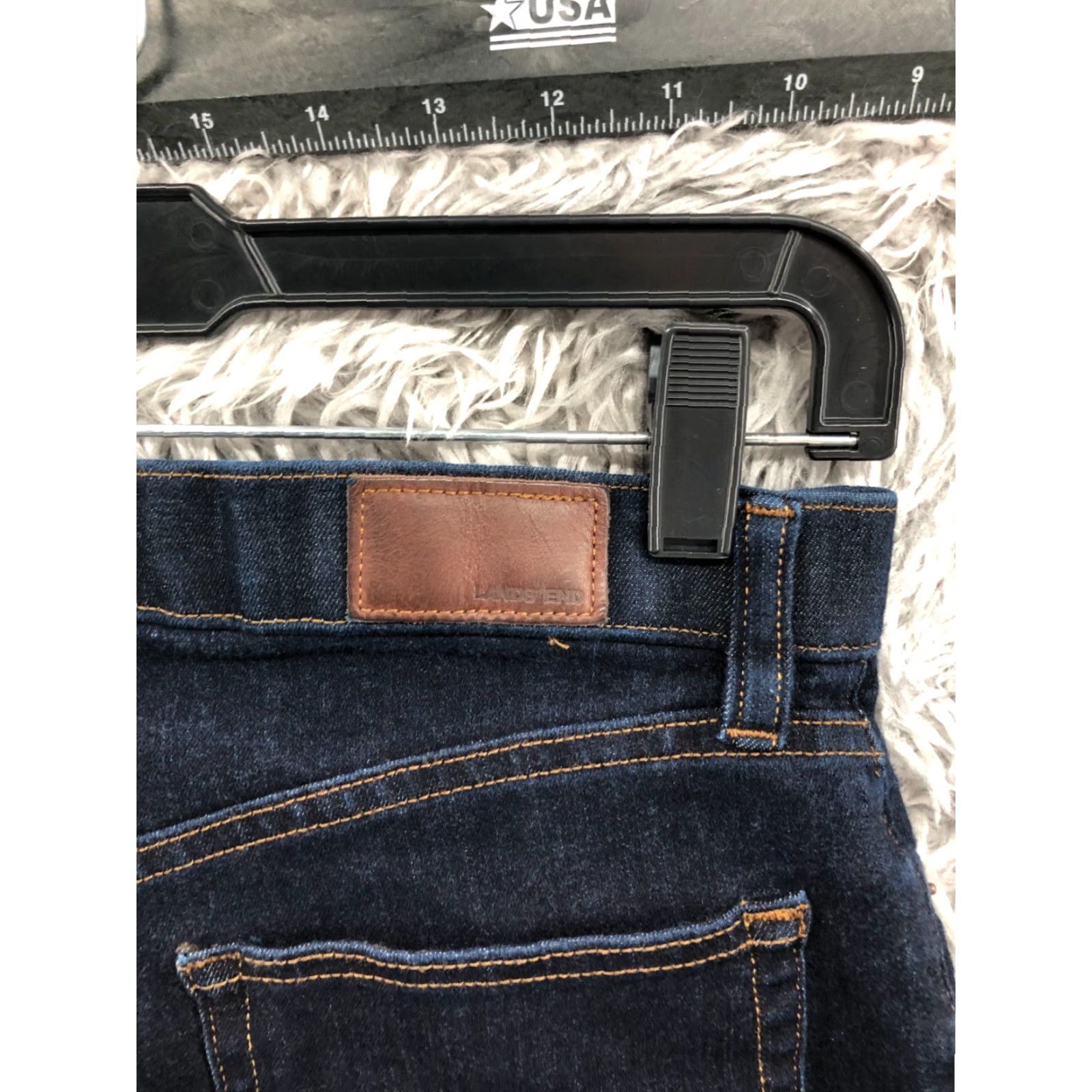 Lands' End Lands' End Jeans Skinny 10 Womens Dark Blue Wash Capris? Size 32" / US 10 / IT 46 - 6 Thumbnail