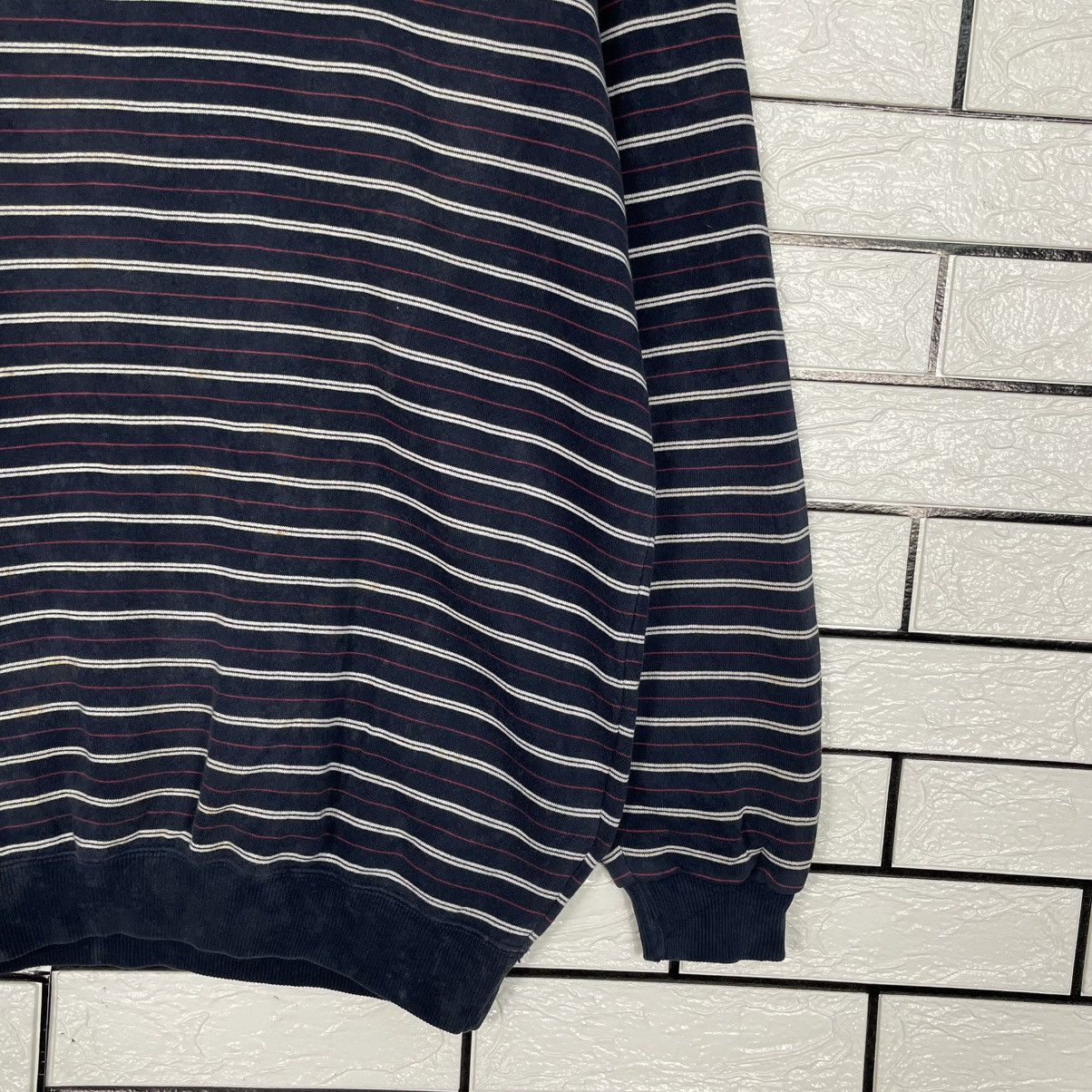 Japanese Brand Iy Basic Striped Sweatshirt Size US M / EU 48-50 / 2 - 4 Thumbnail