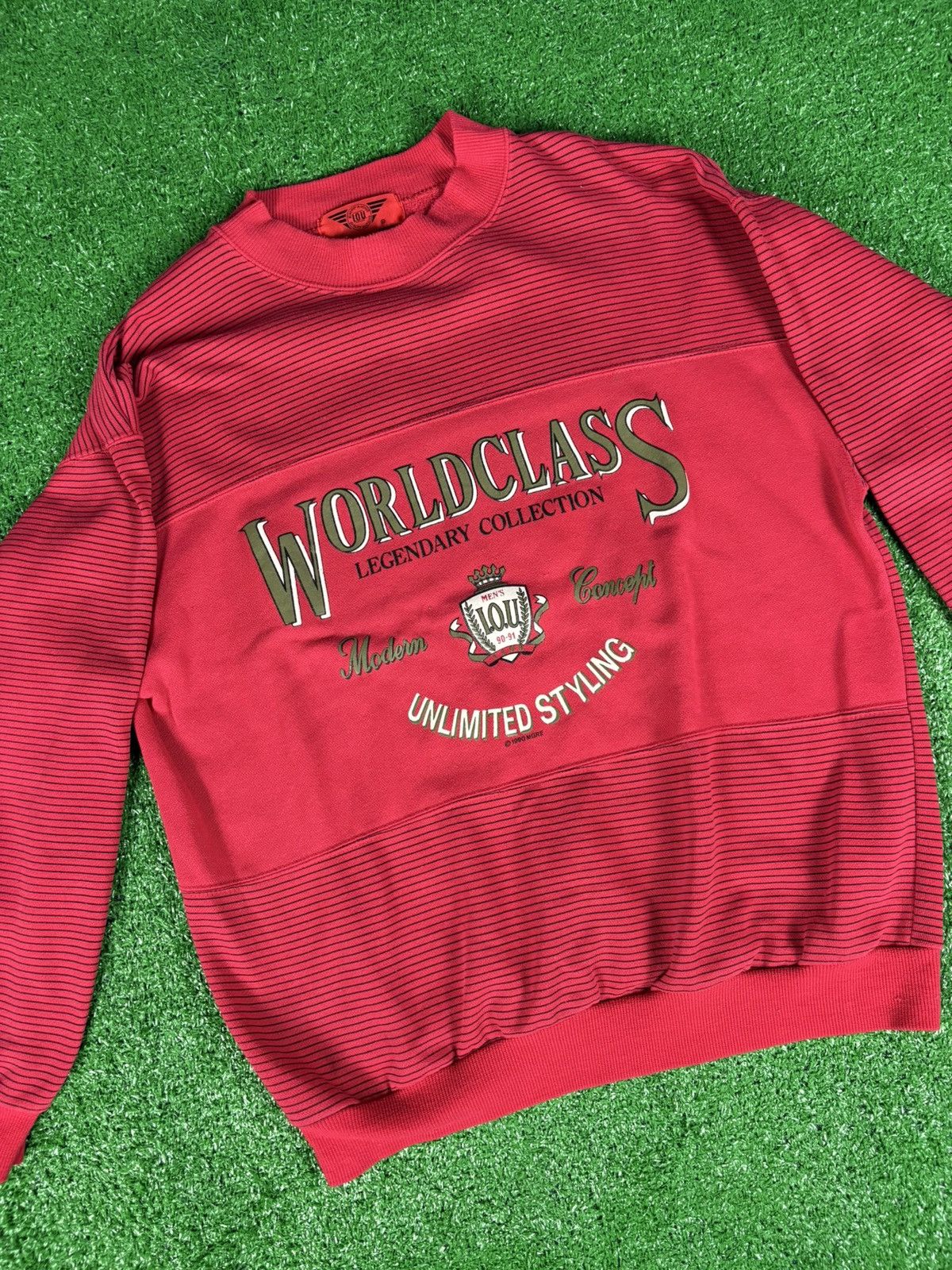 Vintage Vintage 1990 World Class Crewneck Sweatshirt Size US L / EU 52-54 / 3 - 2 Thumbnail