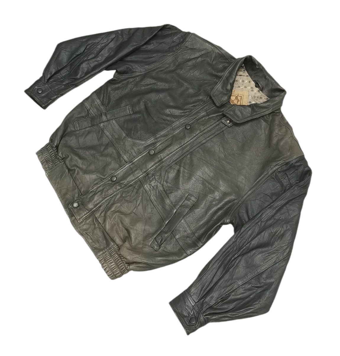 Japanese Brand Deerskin Leather Bomber Jacket Size US L / EU 52-54 / 3 - 5 Thumbnail