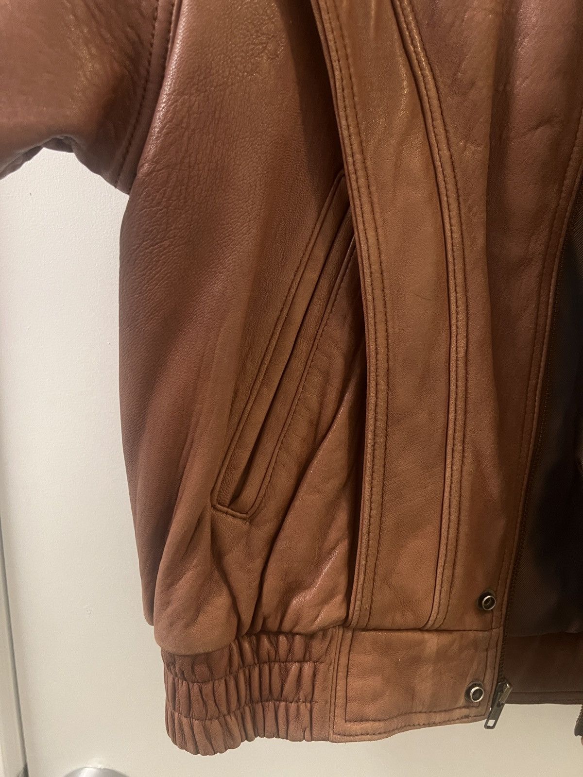 Vintage Cropped leather jacket Size US M / EU 48-50 / 2 - 5 Thumbnail
