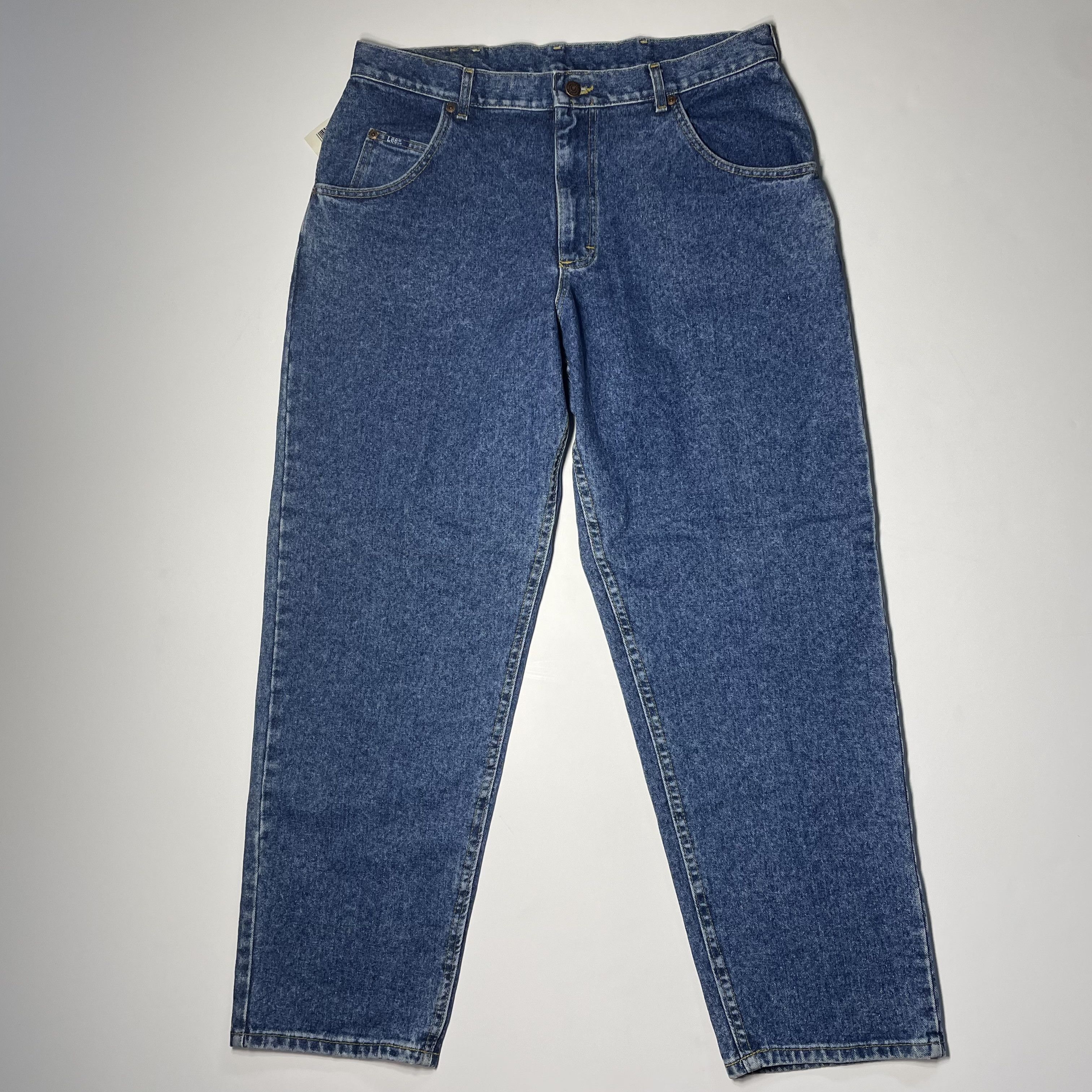 Lee × Vintage Vintage 90s Wide Leg Lee Blue Denim NWT! Size US 36 / EU 52 - 2 Thumbnail