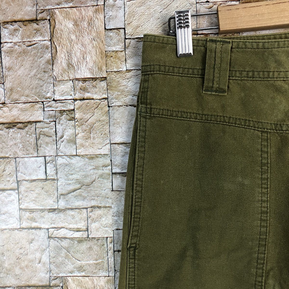 Japanese Brand Ouch Green utility tactical Cargo Multipocket Pants #A586 Size US 28 / EU 44 - 12 Thumbnail