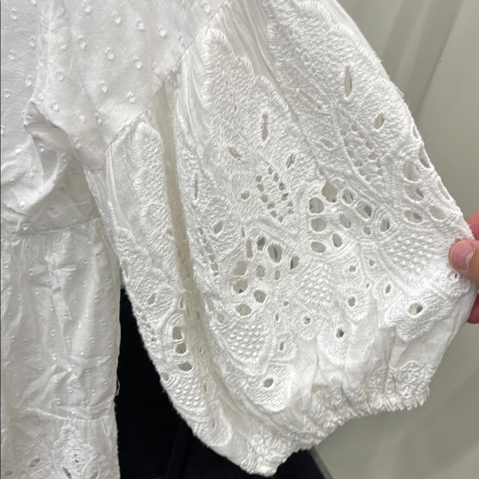 Other NWT Antica Sartoria White Boxy Embellished Tunic Top OneSize Size ONE SIZE - 6 Thumbnail