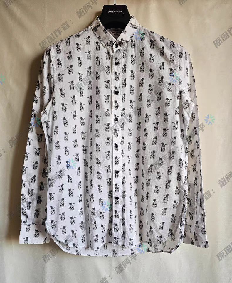 Saint Laurent Paris Multi-Patterned Long Sleeve Button-Up Shirt Size US L / EU 52-54 / 3 - 1 Thumbnail