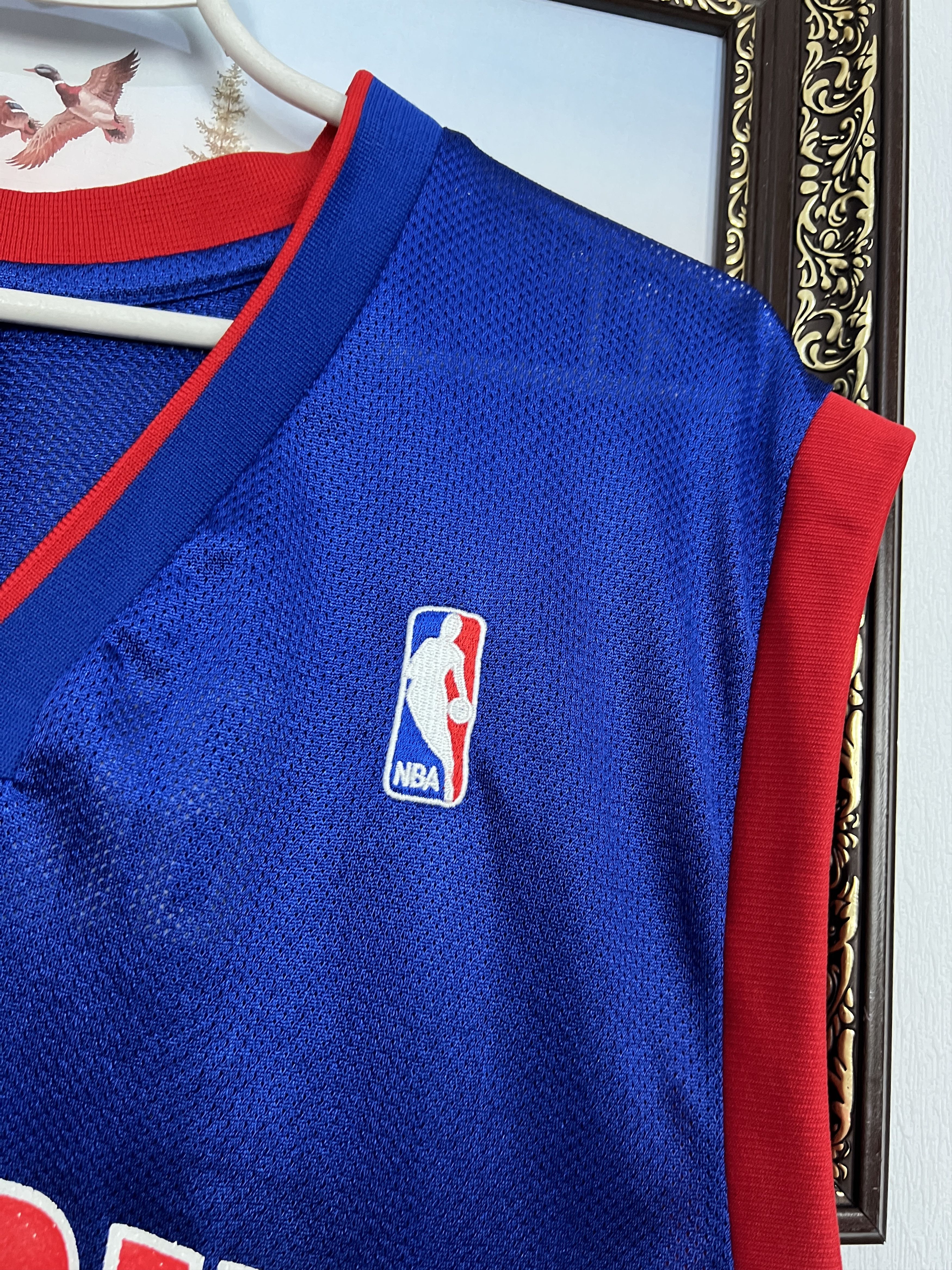 Adidas Vintage Adidas Detroit Pistons #1 Billups NBA Blue Jersey Size US M / EU 48-50 / 2 - 4 Thumbnail