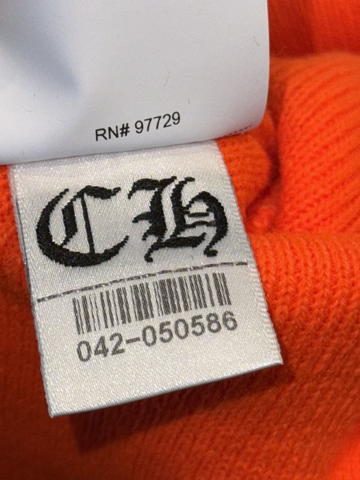 Chrome Hearts ORANGE AND BLACK CHROME HEARTS LOGO HAT Size ONE SIZE - 3 Thumbnail