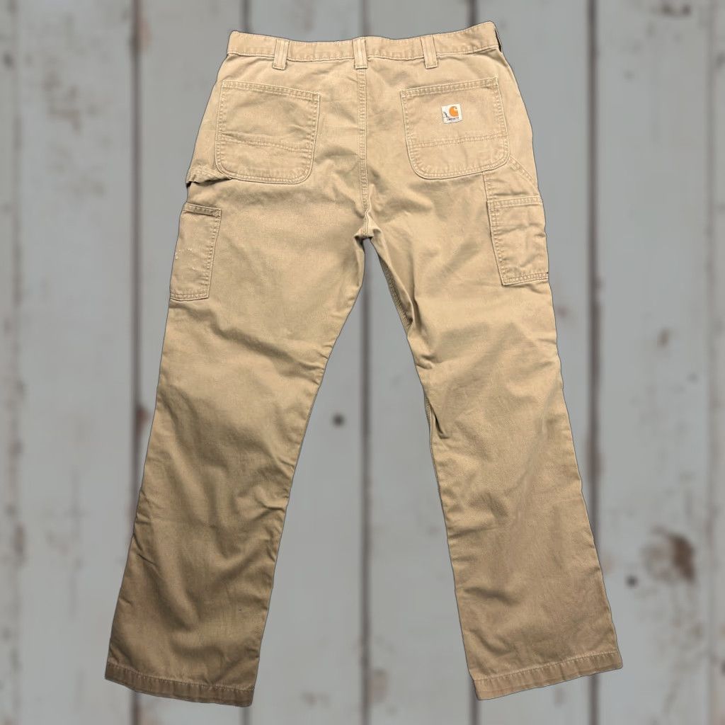 Carhartt Carhartt Pants Relaxed Fit Carpenter Khaki 38 x 32 Workwear Mens Size US 38 / EU 54 - 1 Thumbnail