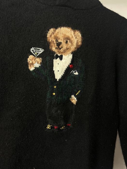 Polo Ralph Lauren Ralph Lauren Polo Martini Bear Wool Hoodie Grailed