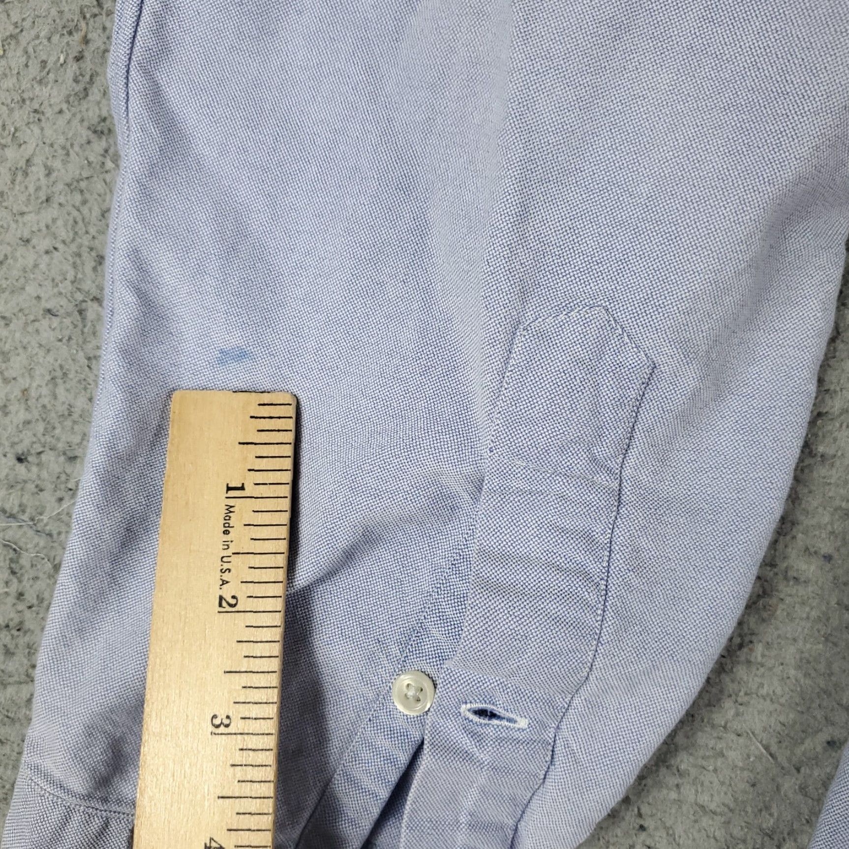 Ralph Lauren Ralph Lauren Dress Shirt Mens 16 Blue Long Sleeve Button-Up Regular Fit Size 42R - 4 Thumbnail