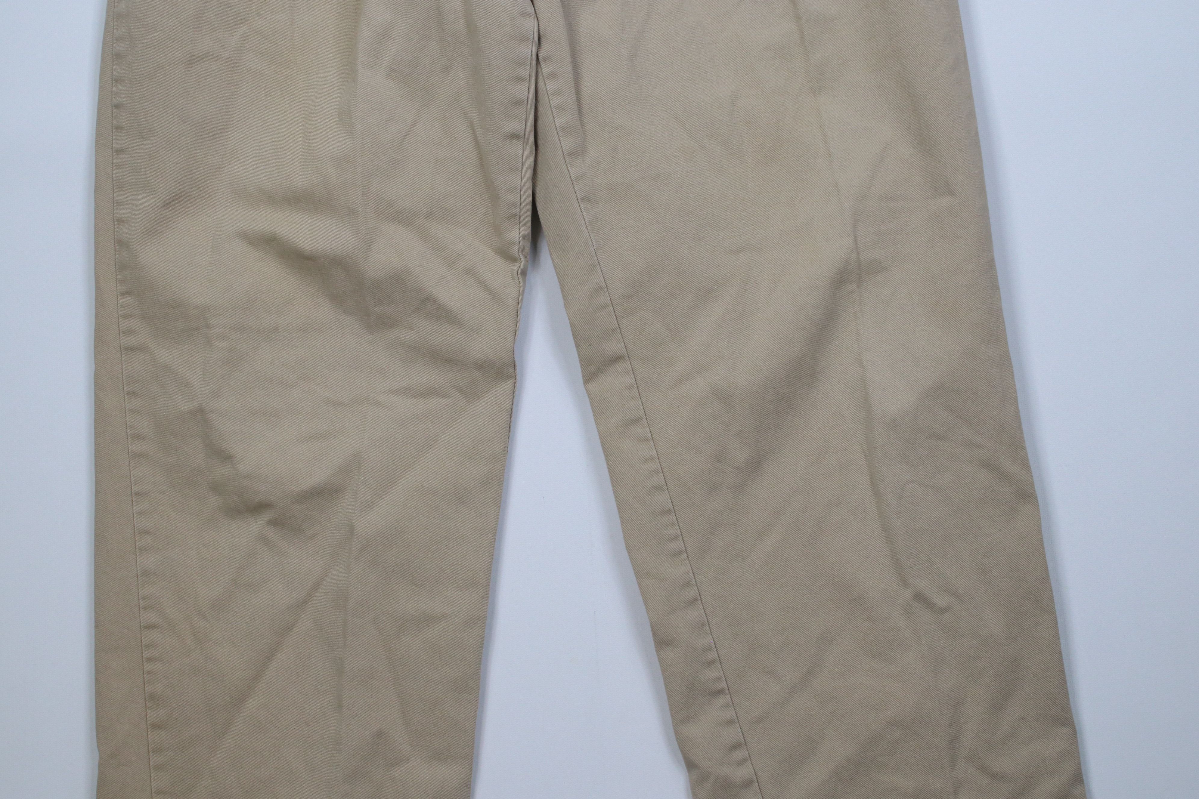 Polo Ralph Lauren Vintage 90s Ralph Lauren Cuffed Chino Pants Trousers Khaki Size US 34 / EU 50 - 3 Thumbnail