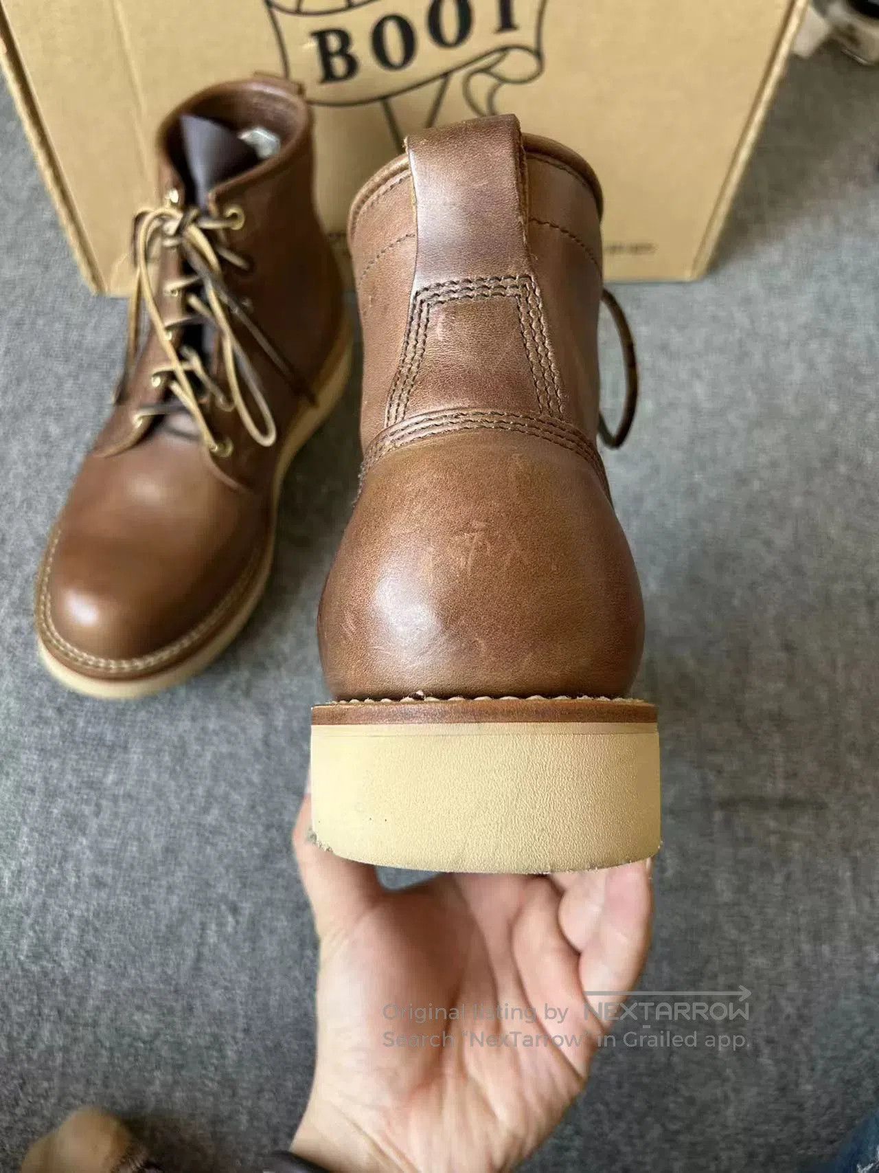 Viberg Viberg Boots UK7.5 Brown Leather Work Boots. Size US 9.5 / EU 42-43 - 5 Thumbnail