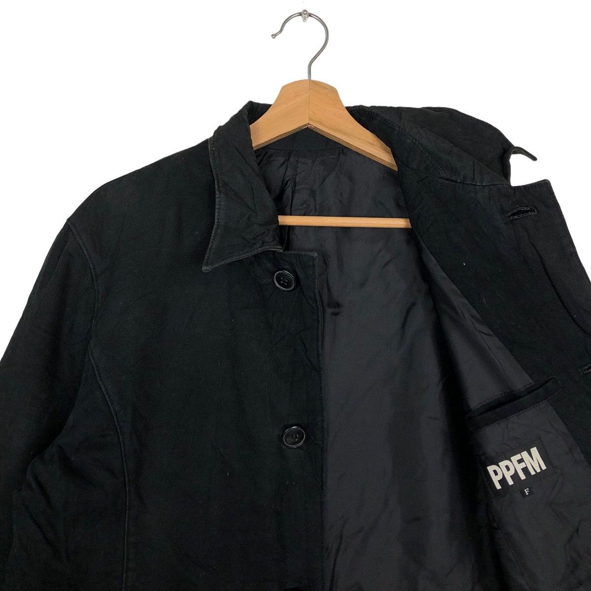 Hysteric Glamour 🔥Rich Black - Long Coats Jacket PPFM Japan Made Size US L / EU 52-54 / 3 - 10 Thumbnail
