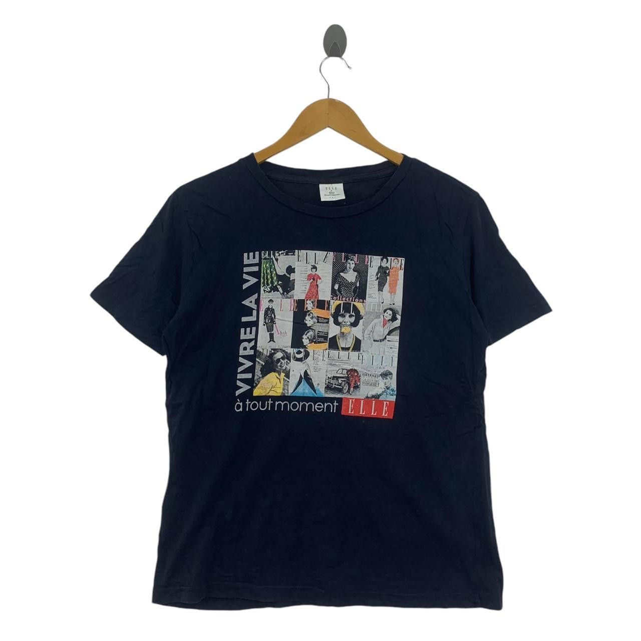 GU GU x ELLE PARIS Special Collection Vivre La Vie Tee Shirt Size US L / EU 52-54 / 3 - 1 Thumbnail