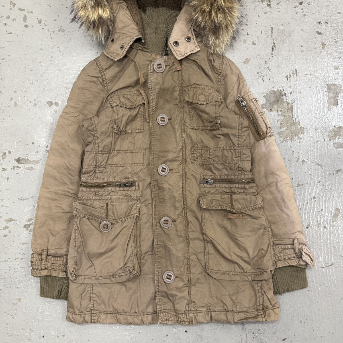 If Six Was Nine Racoon Fur Style Hoodie Parka Jacket Eeni Meeni Lgb style Size US M / EU 48-50 / 2 - 3 Thumbnail