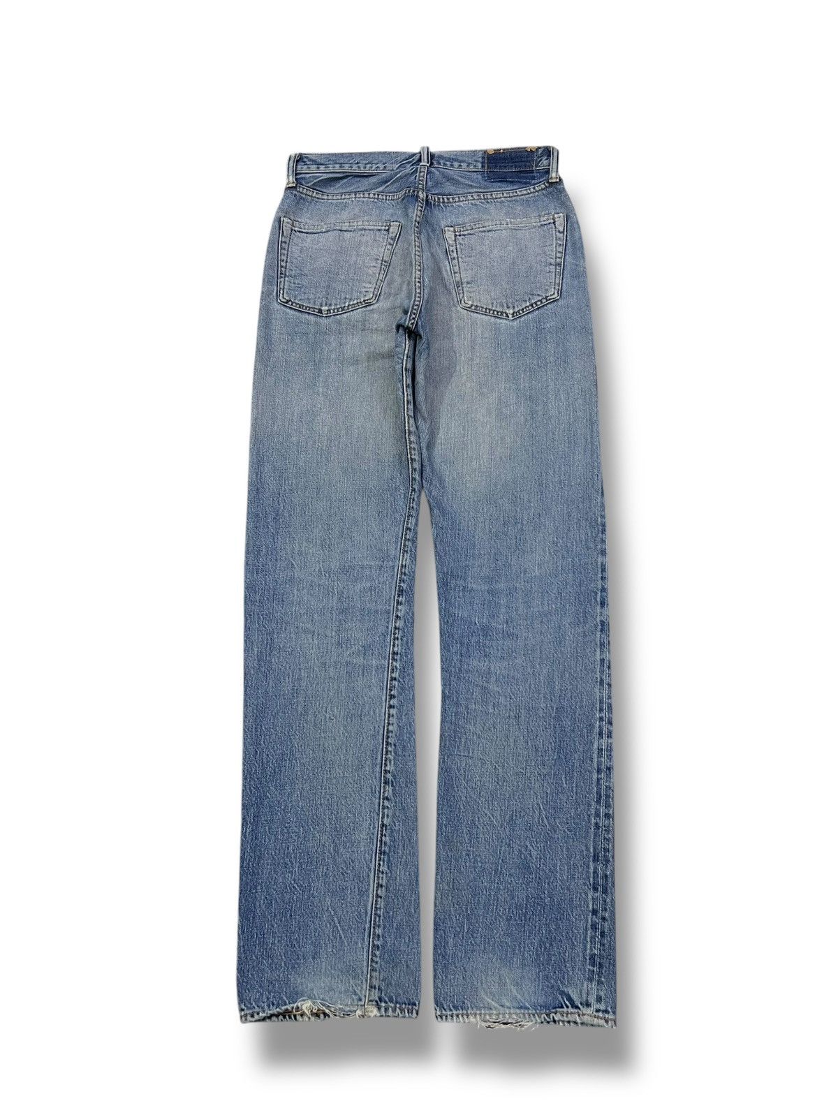Denime Vintage 90s Sewing Chop O’alls Selvedge Denim Japan Size US 29 - 3 Thumbnail