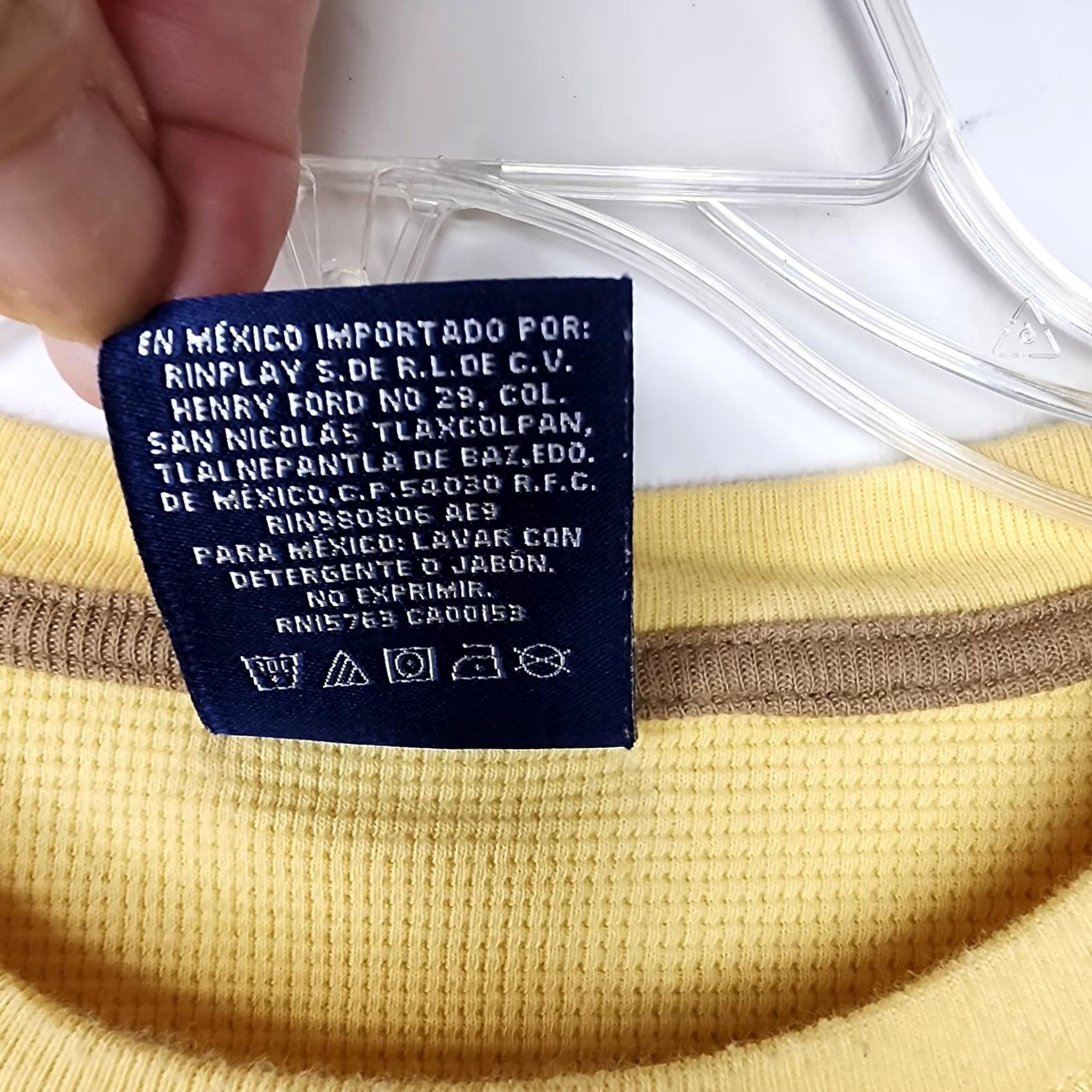 Polo Ralph Lauren Polo Ralph Lauren Top Mens XL Yellow Pajama Thermal Waffle Knit Sleepwear Size US XL / EU 56 / 4 - 6 Thumbnail