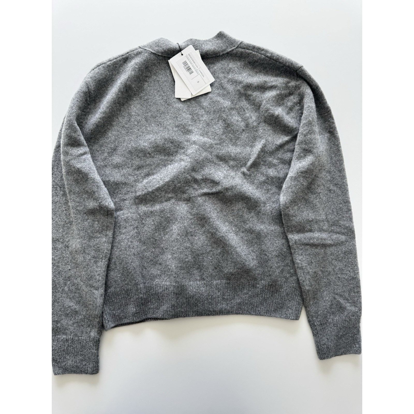 WE11DONE WE11DONE Cardigan Sweater Charcoal Pocket Logo Knit Wool Size US S / EU 44-46 / 1 - 2 Thumbnail