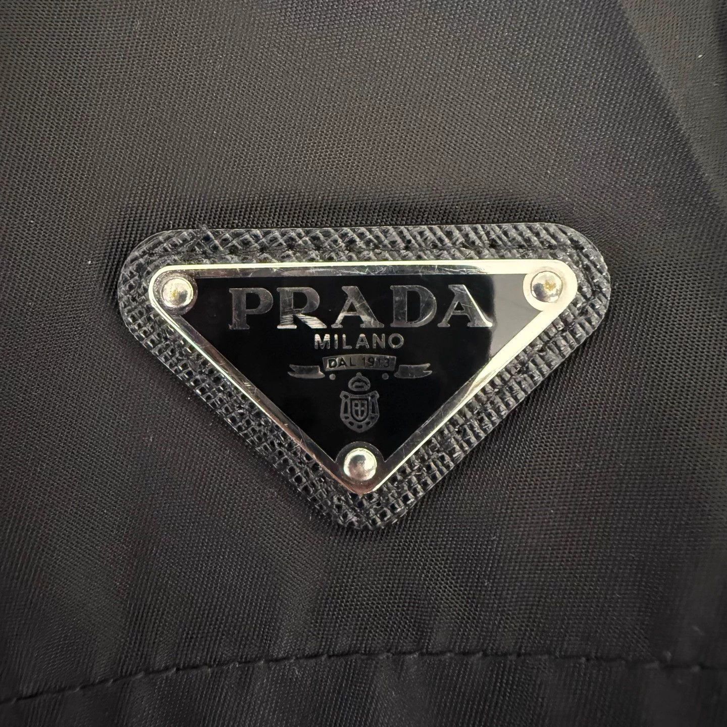 Prada Prada Women's Black Nylon Triangle Logo Shorts Size 42 Size 28" / US 6 / IT 42 - 4 Thumbnail
