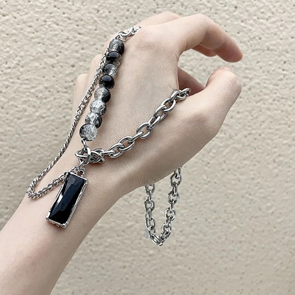 Other Double Layers Black Stone Choker Necklaces Size ONE SIZE - 2 Thumbnail