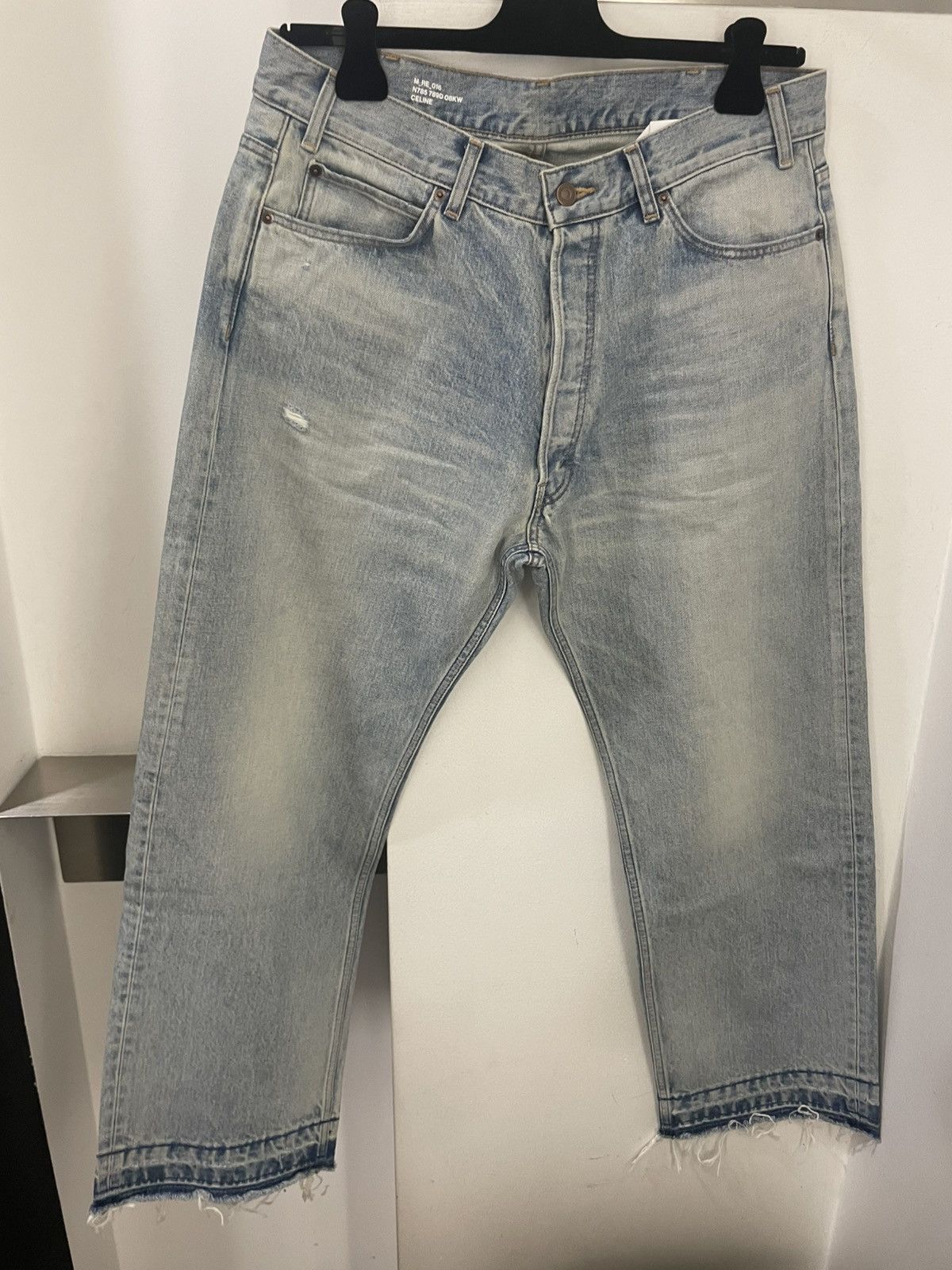 Celine WESLEY JEANS IN RIDER WASH DENIM Size US 34 / EU 50 - 1 Thumbnail