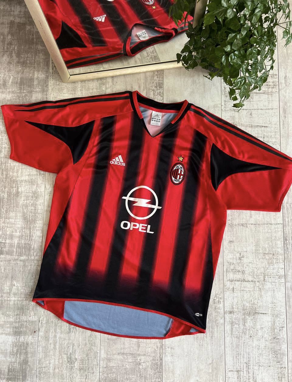 Adidas × Vintage Adidas AC Milan 04/05 Football Shirt #3 Maldini Jersey Size US L / EU 52-54 / 3 - 3 Thumbnail