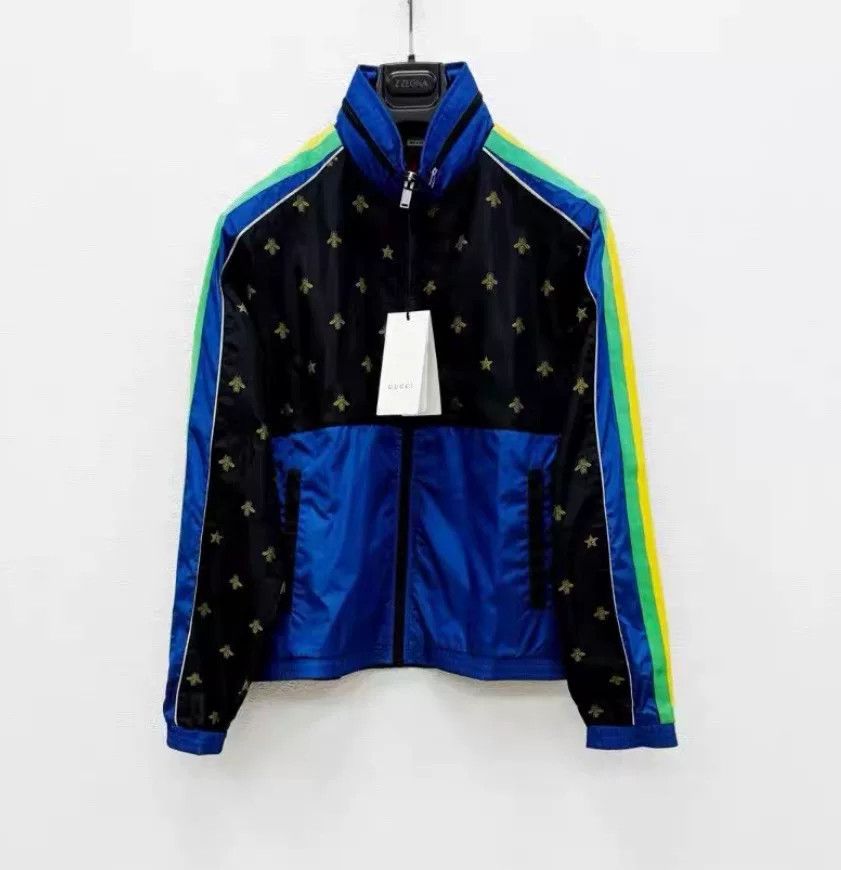 Gucci Gucci SS23 Colorblock Zip Collar Jacket Size US XL / EU 56 / 4 - 1 Thumbnail