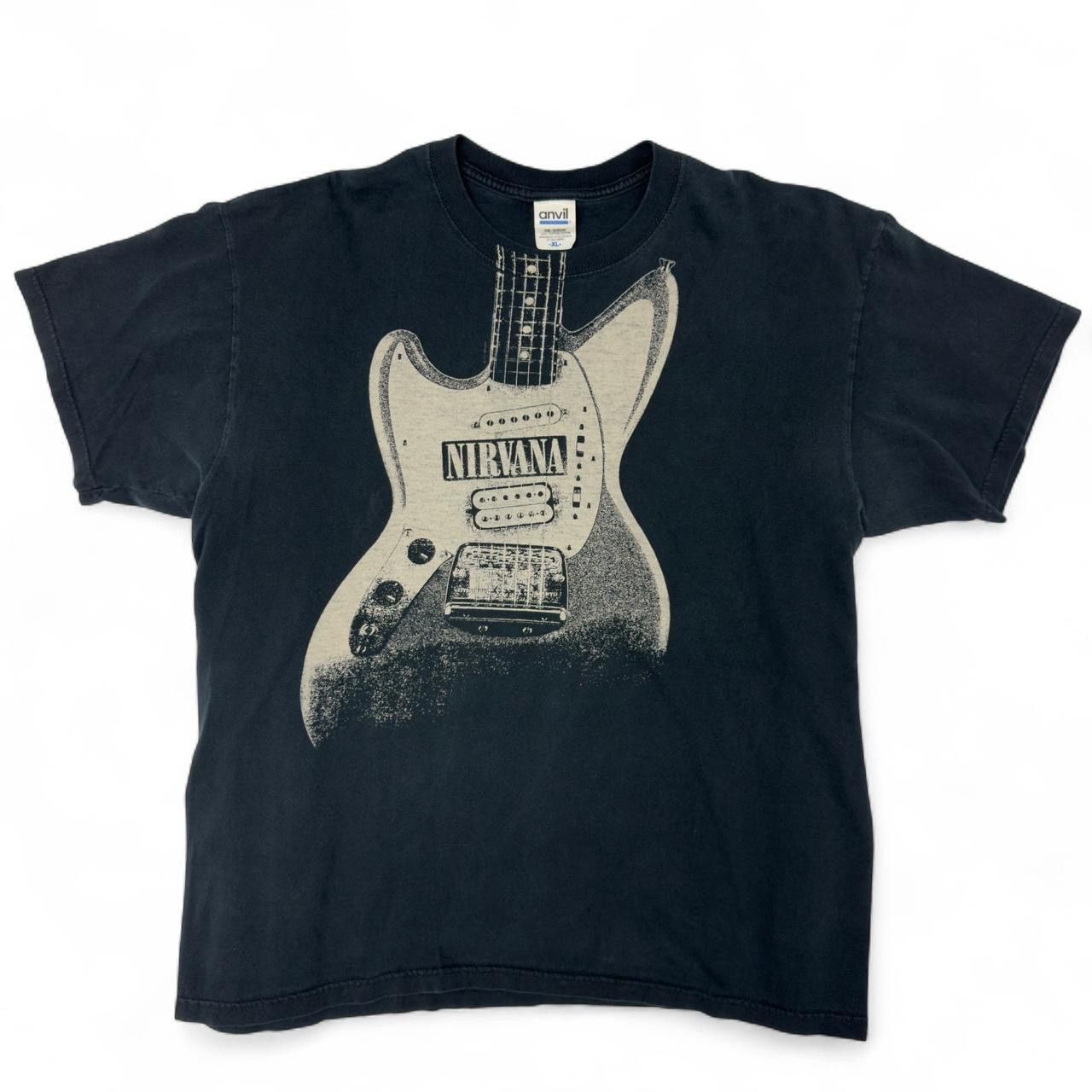 Anvil Y2K 2005 Nirvana Shirt Guitar Print Grunge Band Men's Tee XL Size US XL / EU 56 / 4 - 1 Thumbnail