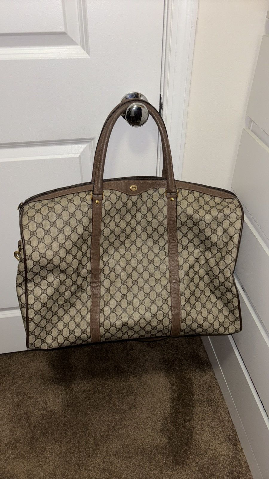 Vintage gucci duffle hotsell