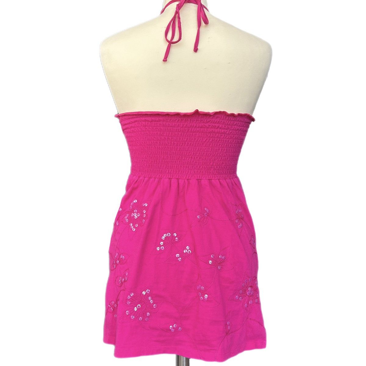 Other y2k pink halter floral embroidered babydoll top Size S / US 4 / IT 40 - 2 Thumbnail