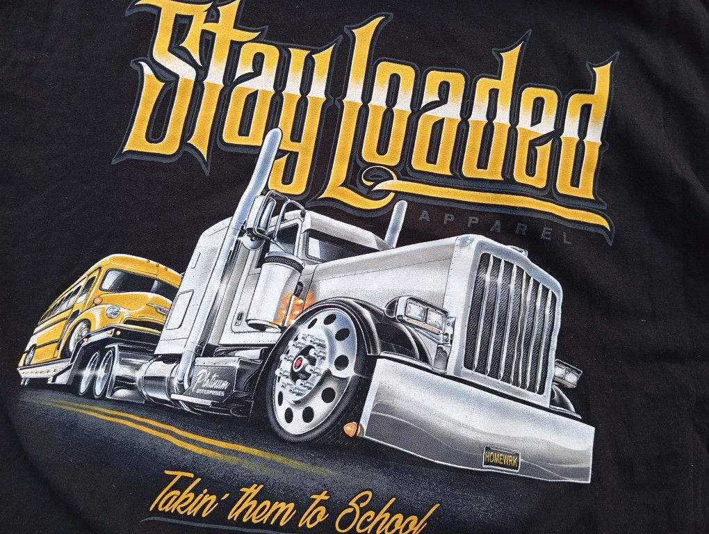 Other Stay Loaded 📦 Truckers Tshirt 🚛 Size US XL / EU 56 / 4 - 1 Thumbnail