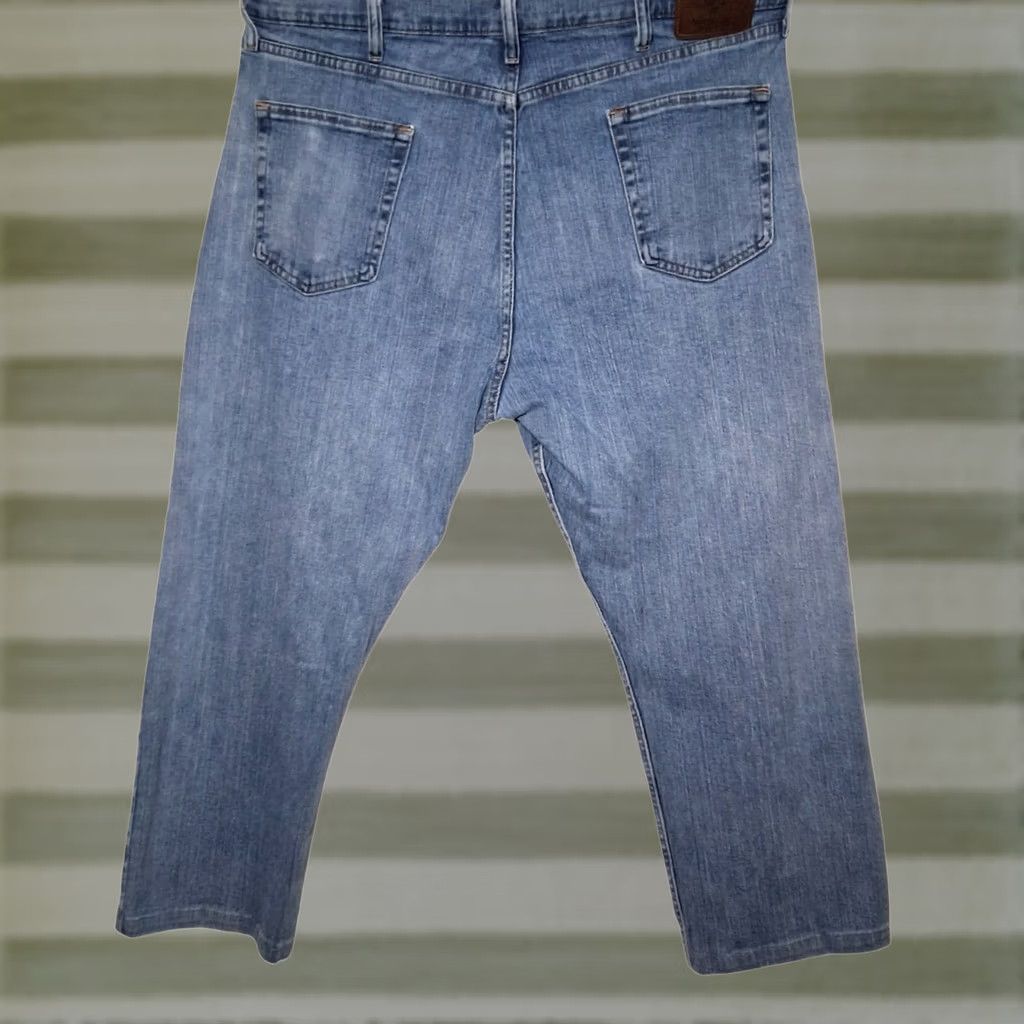 Wrangler Jeans Mens 40x26 Relaxed Fit Blue Denim Stretch Workwear, Men's