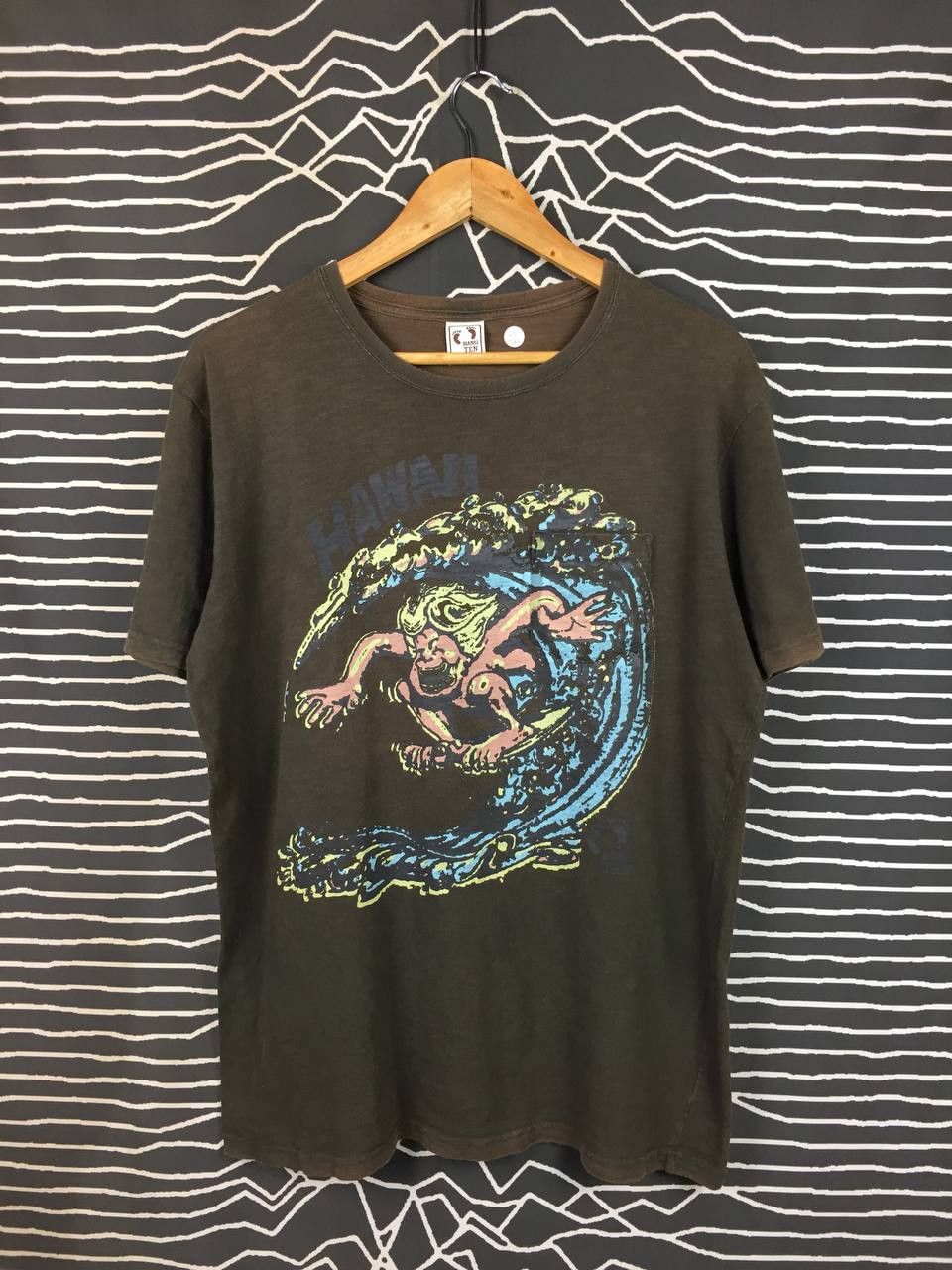 Hang Ten Vtg Hang Ten Hawaii Classic Surf Art Graphic Pocket Tee Size US L / EU 52-54 / 3 - 1 Thumbnail