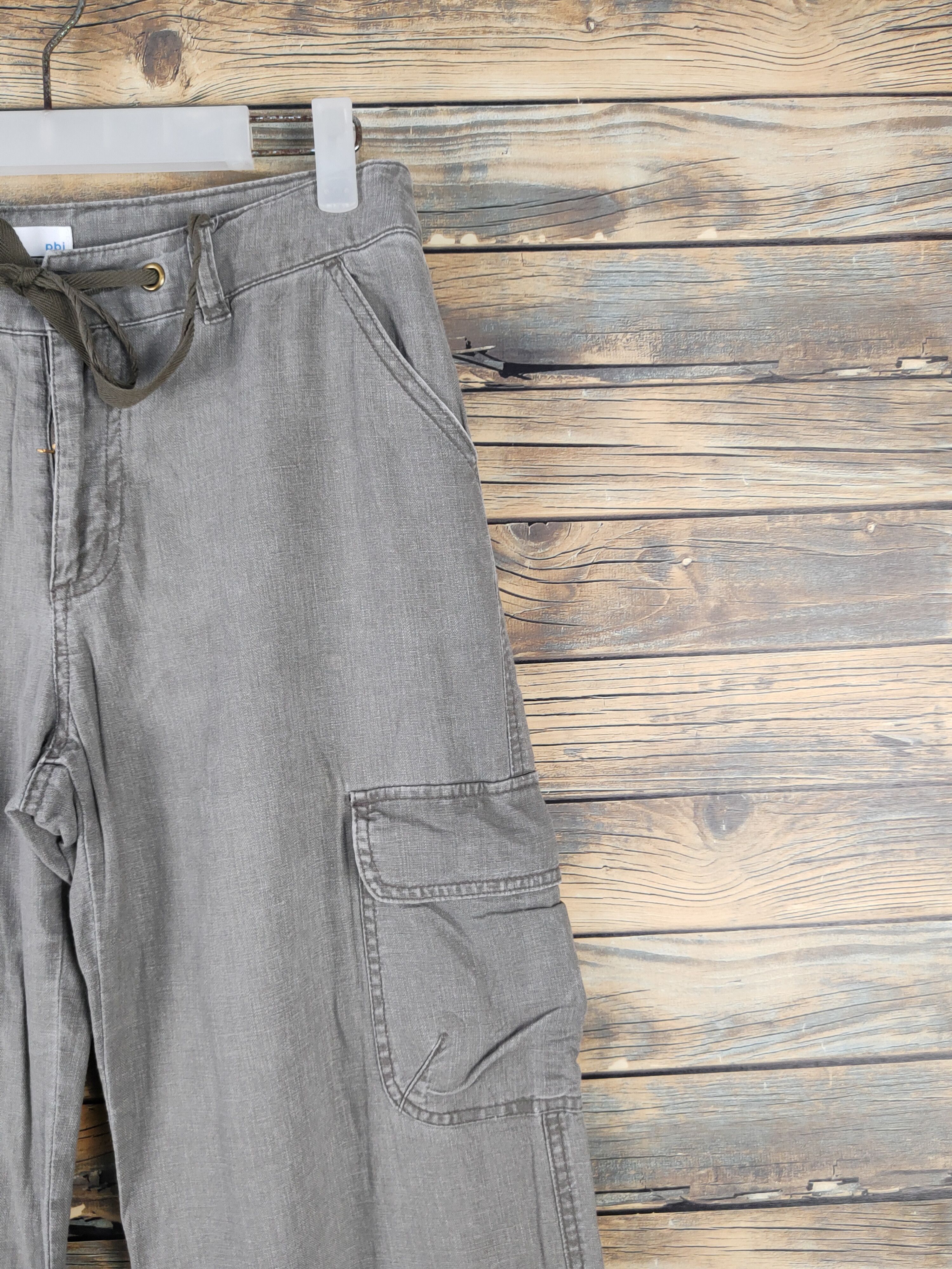 Japanese Brand Pbi Olive Faded Multipocket Tactical Cargo Pants #W1427 Size 28" / US 6 / IT 42 - 5 Thumbnail