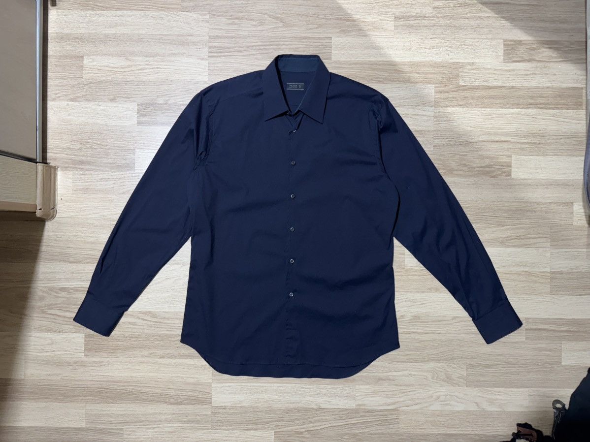 Prada Prada vintage formal shirt 43/17 Size US XL / EU 56 / 4 - 1 Thumbnail