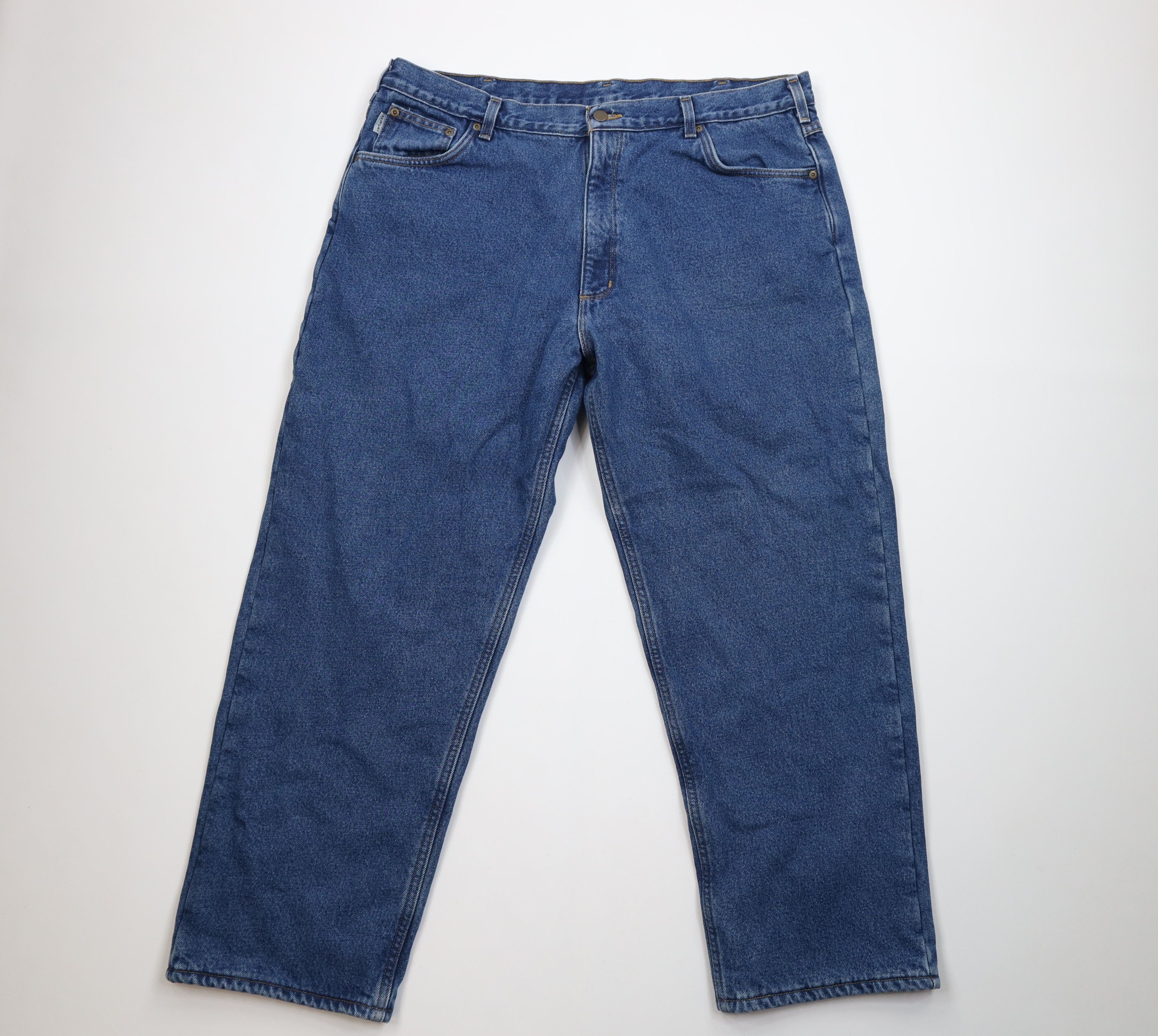 Carhartt Vintage Carhartt Fit Fleece Lined Wide Leg Denim Jeans Size US 42 / EU 58 - 2 Thumbnail