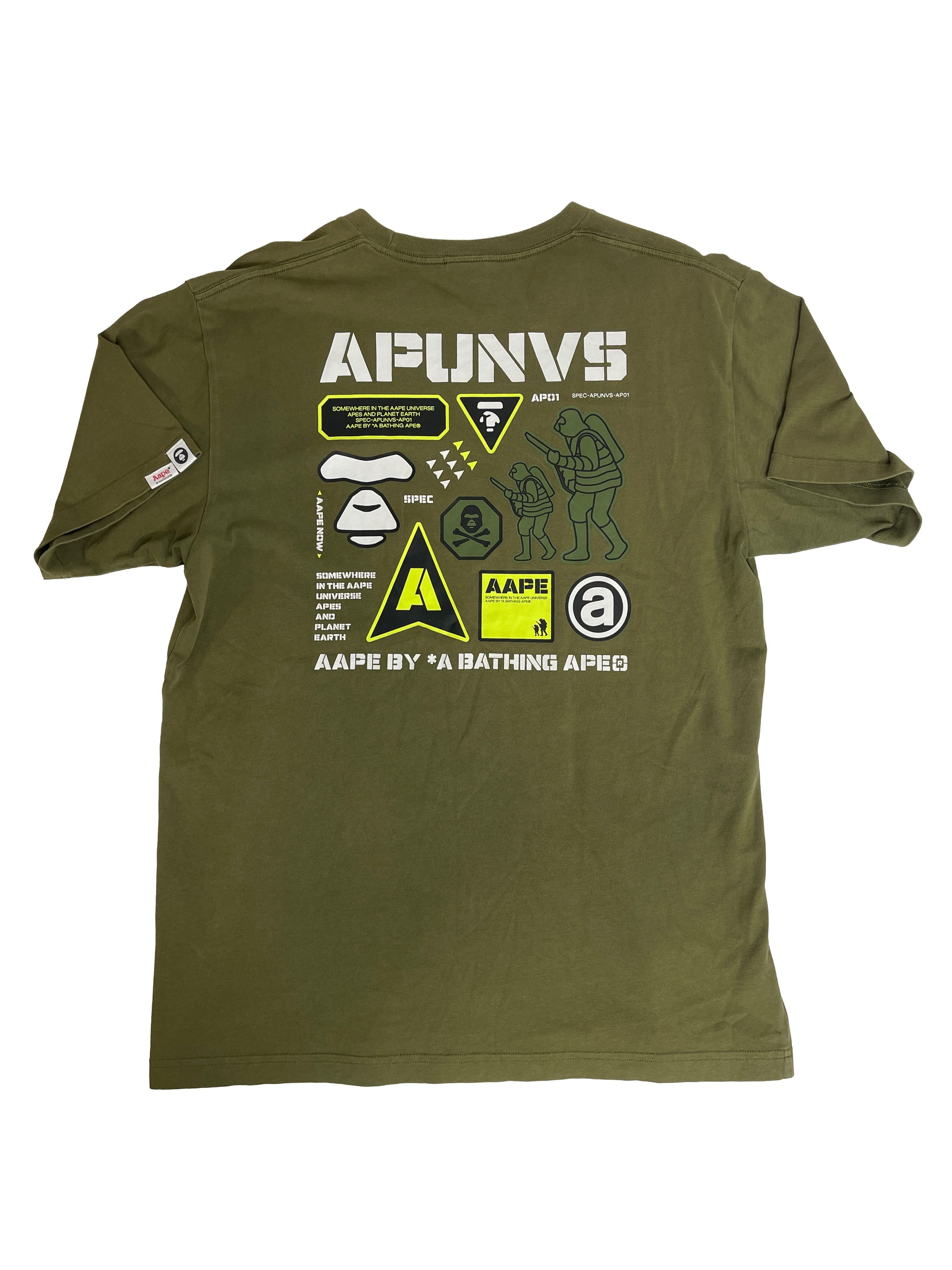 Aape AAPE Multi Print Apunvs Tee AAPE by A Bathing Ape Size US XL / EU 56 / 4 - 2 Thumbnail