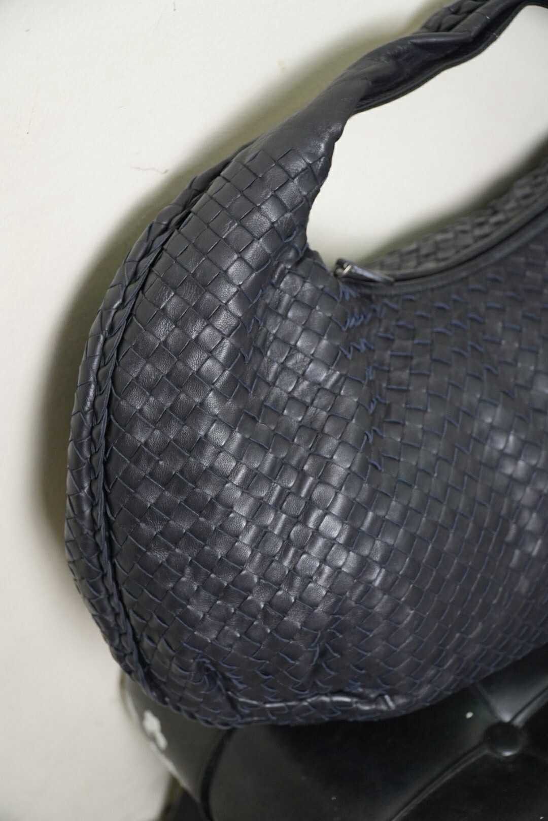 Bottega Veneta Bottega Veneta Belly Hobo Bag Intrecciato Black Leather Size ONE SIZE - 6 Thumbnail