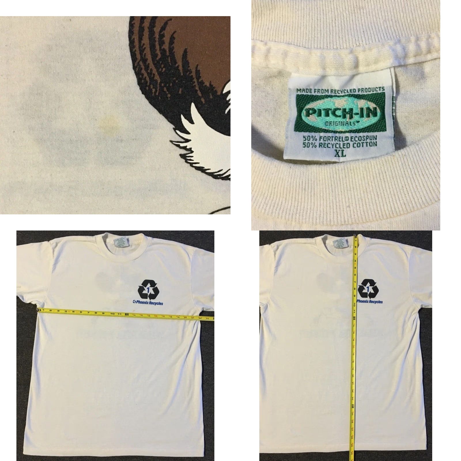 Vintage Vtg 90s Phoenix Recycling Faded Shirt XL Arizona Trash Nature Trucker Grunge 80s Size US XL / EU 56 / 4 - 9 Thumbnail