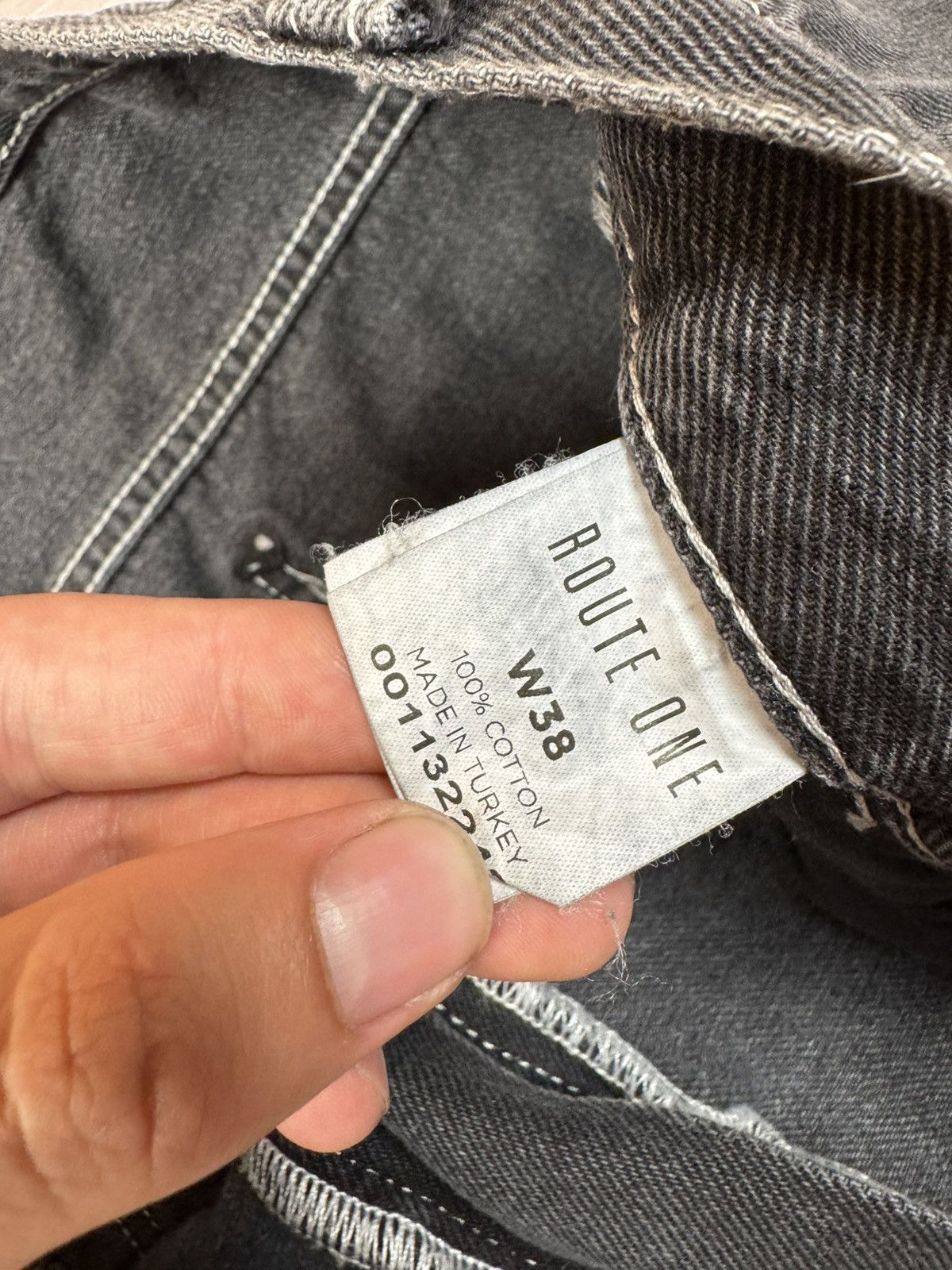 Japanese Brand × Vintage Route One Baggy Washed Denim Shorts 38 sz Size US 38 / EU 54 - 5 Thumbnail
