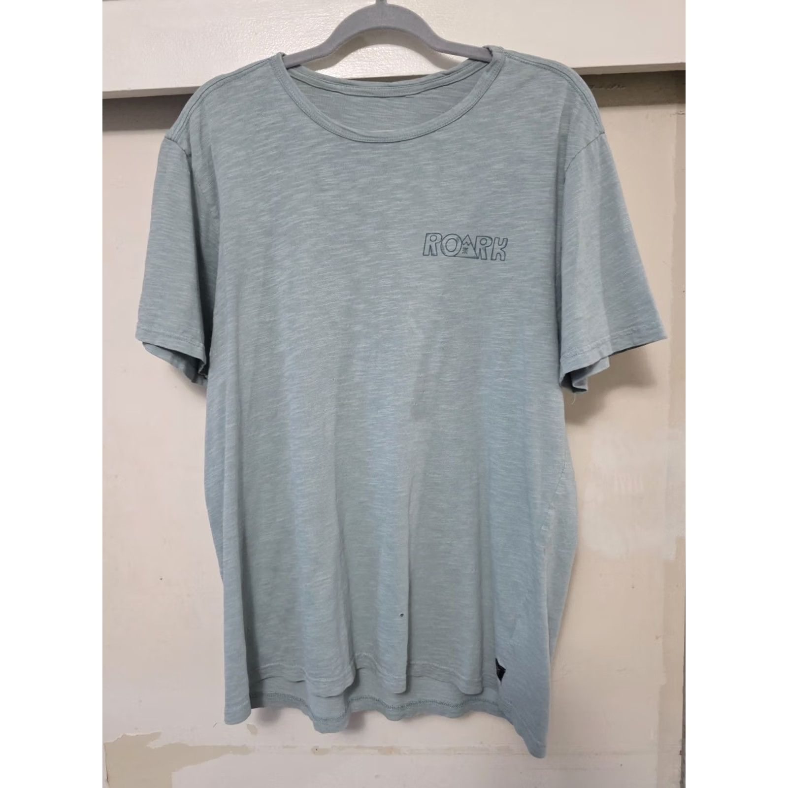 Roark Roark T-Shirt Blue Organic Cotton Peace Mountain Hiker XL Mens Short Sleeve Crew Neck Graphic Print All Seasons Vintage: No Size US XL / EU 56 / 4 - 5 Thumbnail