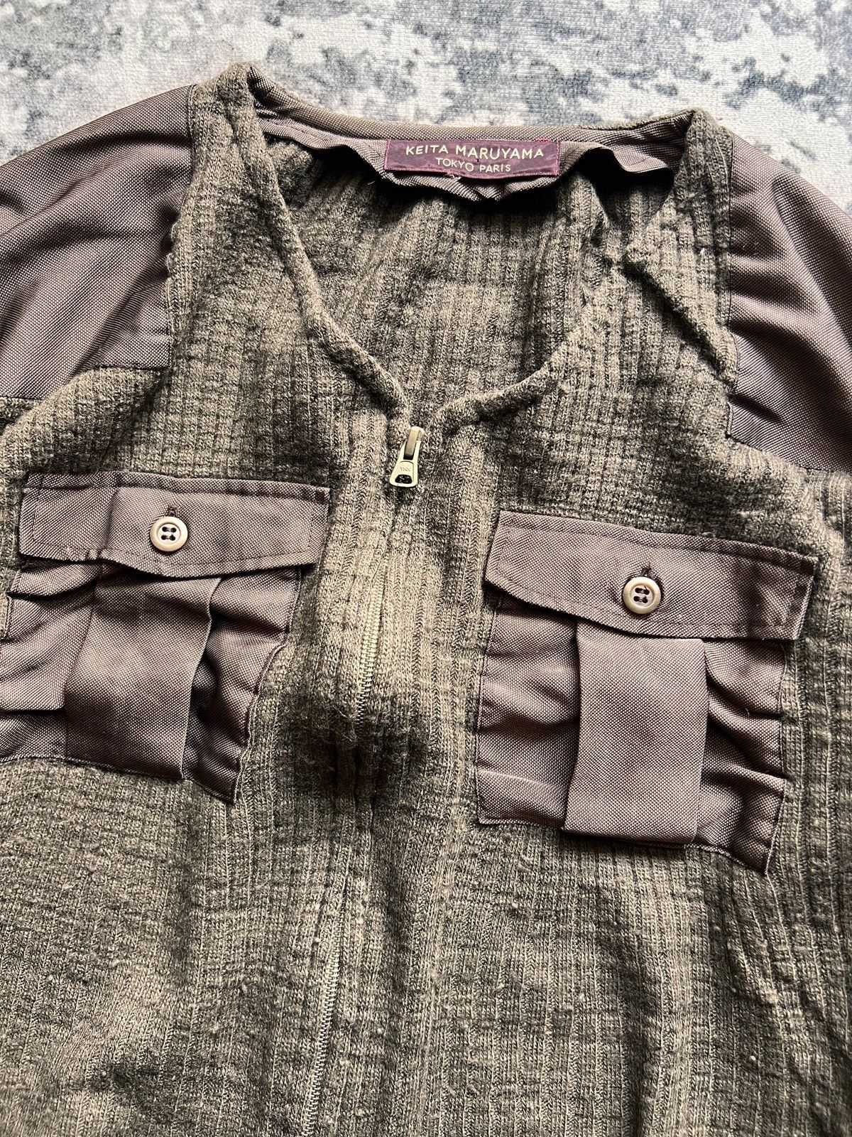KEITAMARUYAMA Keita Mruyama Laine Wool Double Pocket Military Style Jacket Size US M / EU 48-50 / 2 - 3 Thumbnail