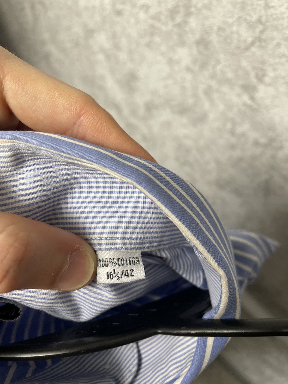 Balmain Vintage Balmain Business Stripe Shirt w/ French Cuffs 16½/42 Size US XL / EU 56 / 4 - 16 Thumbnail
