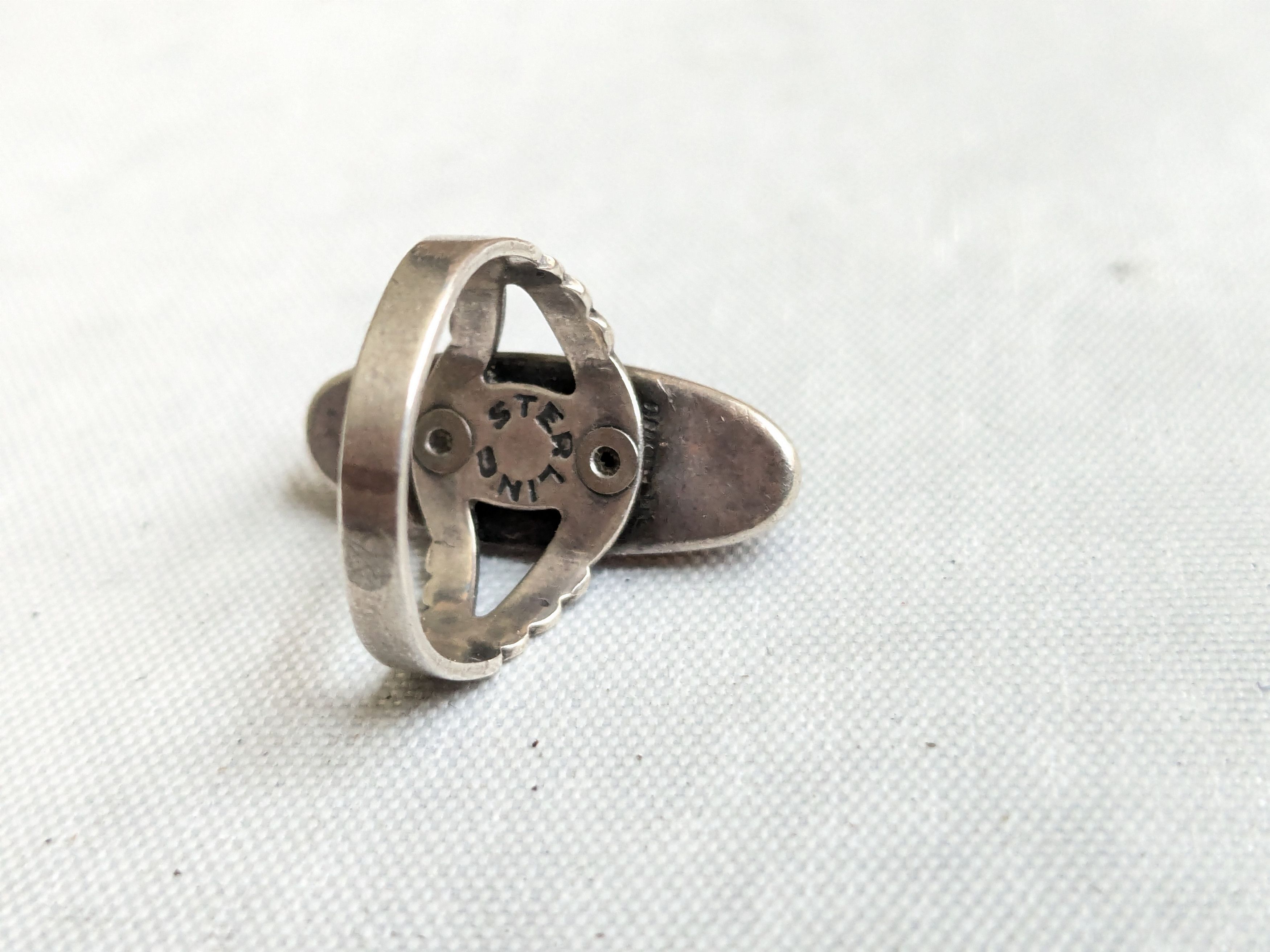 Jewelry Vintage Sterling Silver Ring Dragons Breath 5.25 Native Size ONE SIZE - 7 Thumbnail