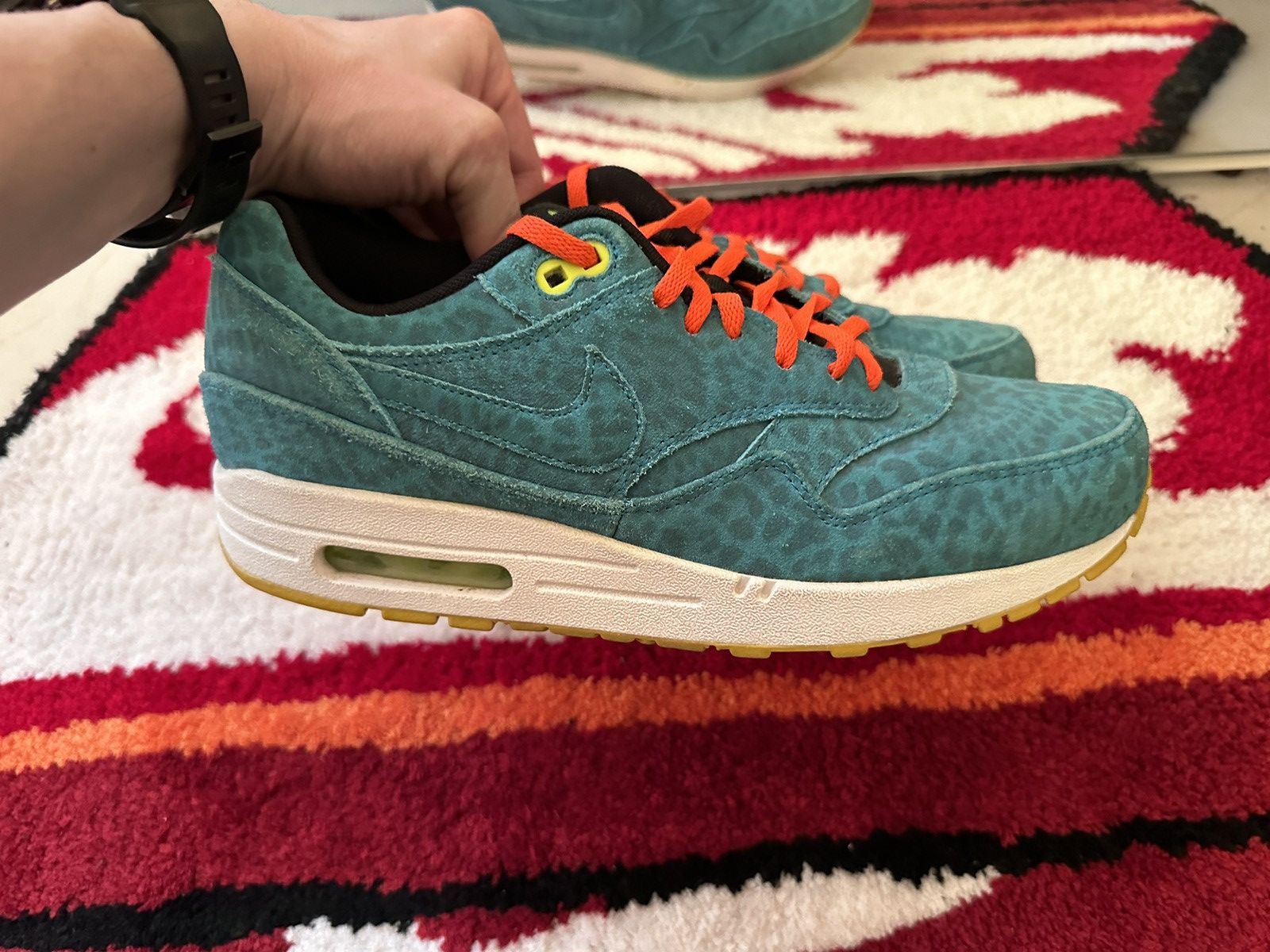 Nike × Vintage Vintage Nike air max 90 sneakers blue leopard rare US 8.5 Size US 8.5 / EU 41-42 - 5 Thumbnail