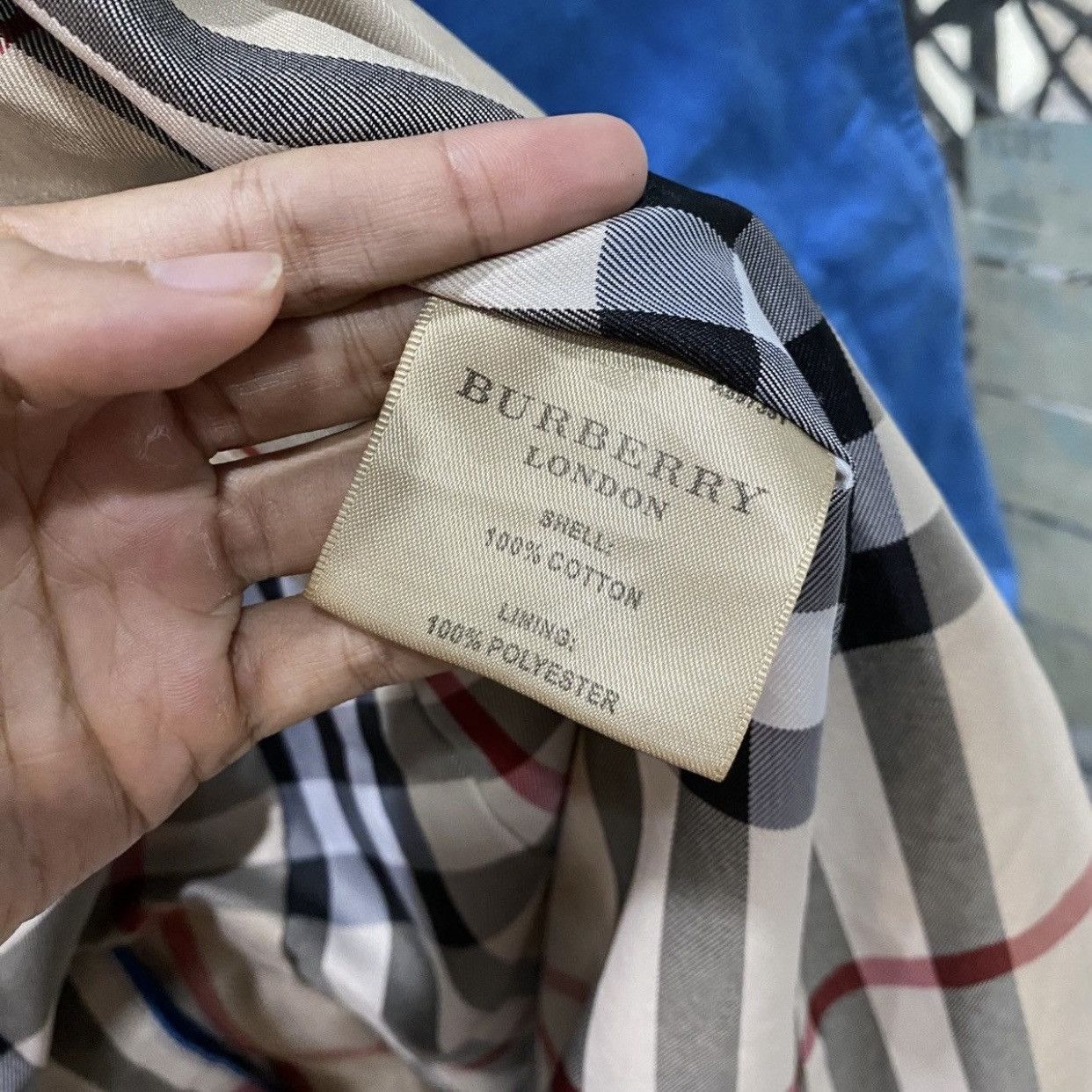 Burberry Archival Burberry Cerulean Blue Double-Breasted Trench Coat Size XS / US 0-2 / IT 36-38 - 22 Thumbnail
