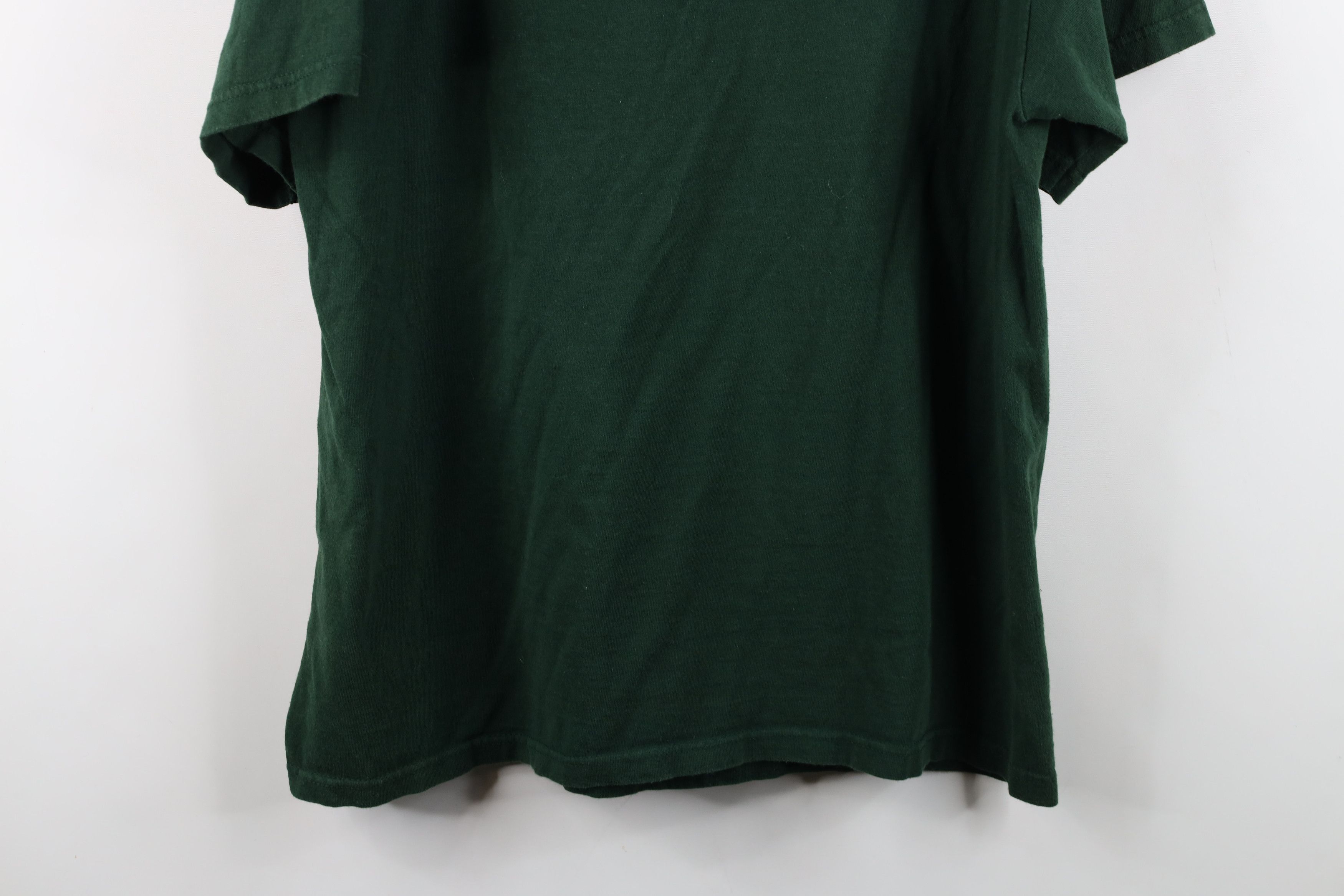 Vintage Vintage 90s Script Michigan State University T-Shirt Green Size US L / EU 52-54 / 3 - 12 Thumbnail
