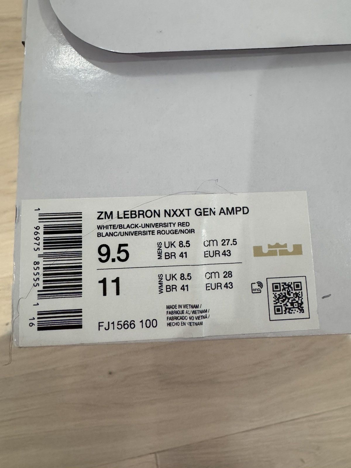Nike Nike Zoom LeBron Nxxt Gen AMPD First Game 9.5 Size US 9.5 / EU 42-43 - 14 Thumbnail