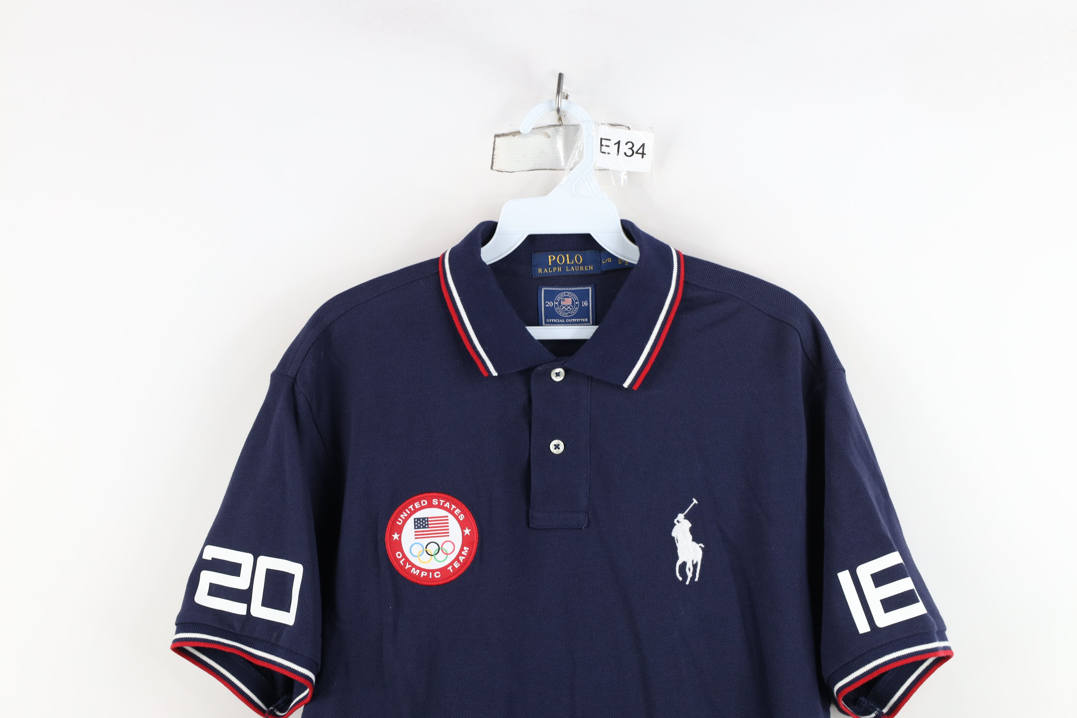 Polo Ralph Lauren Ralph Lauren 2016 Olympics United States Big Pony Polo Shirt Size US L / EU 52-54 / 3 - 2 Thumbnail